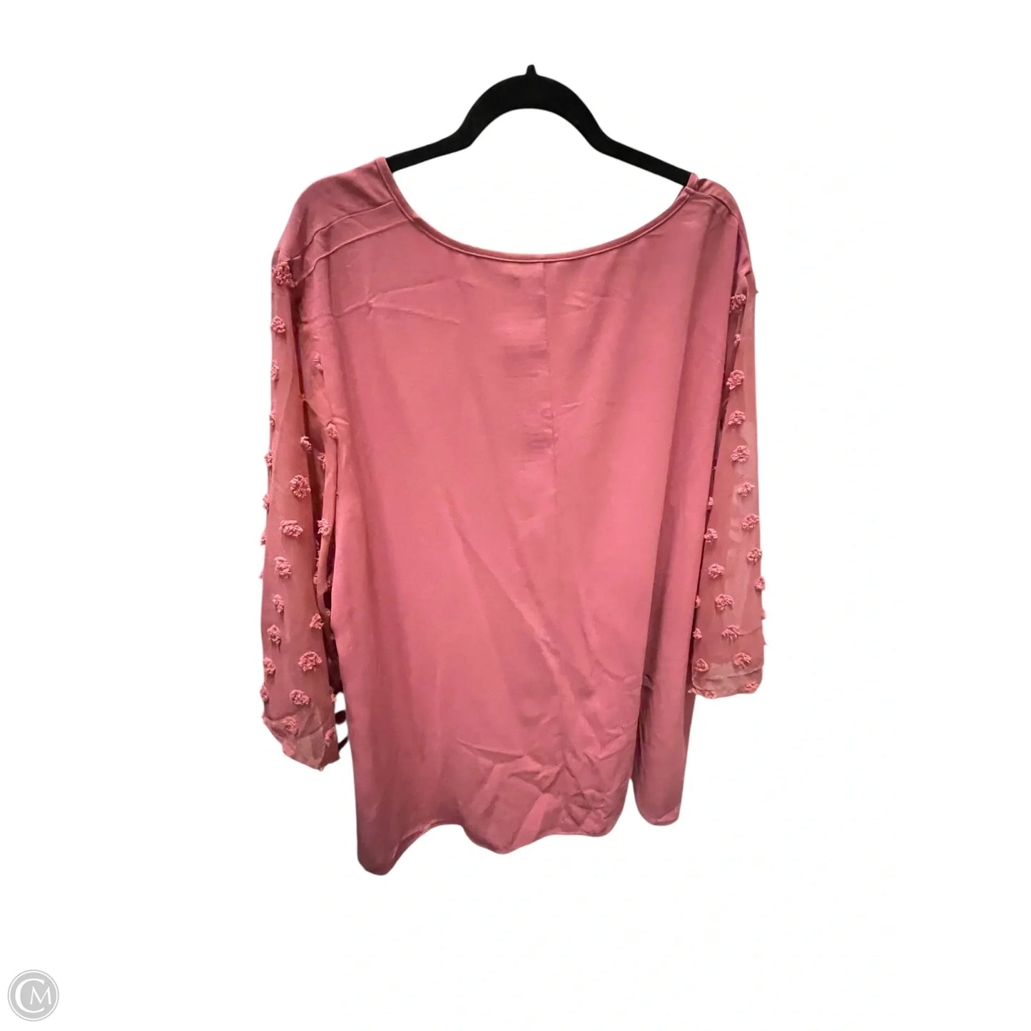 Top Short Sleeve By Clothes Mentor In Pink, Size: 3x