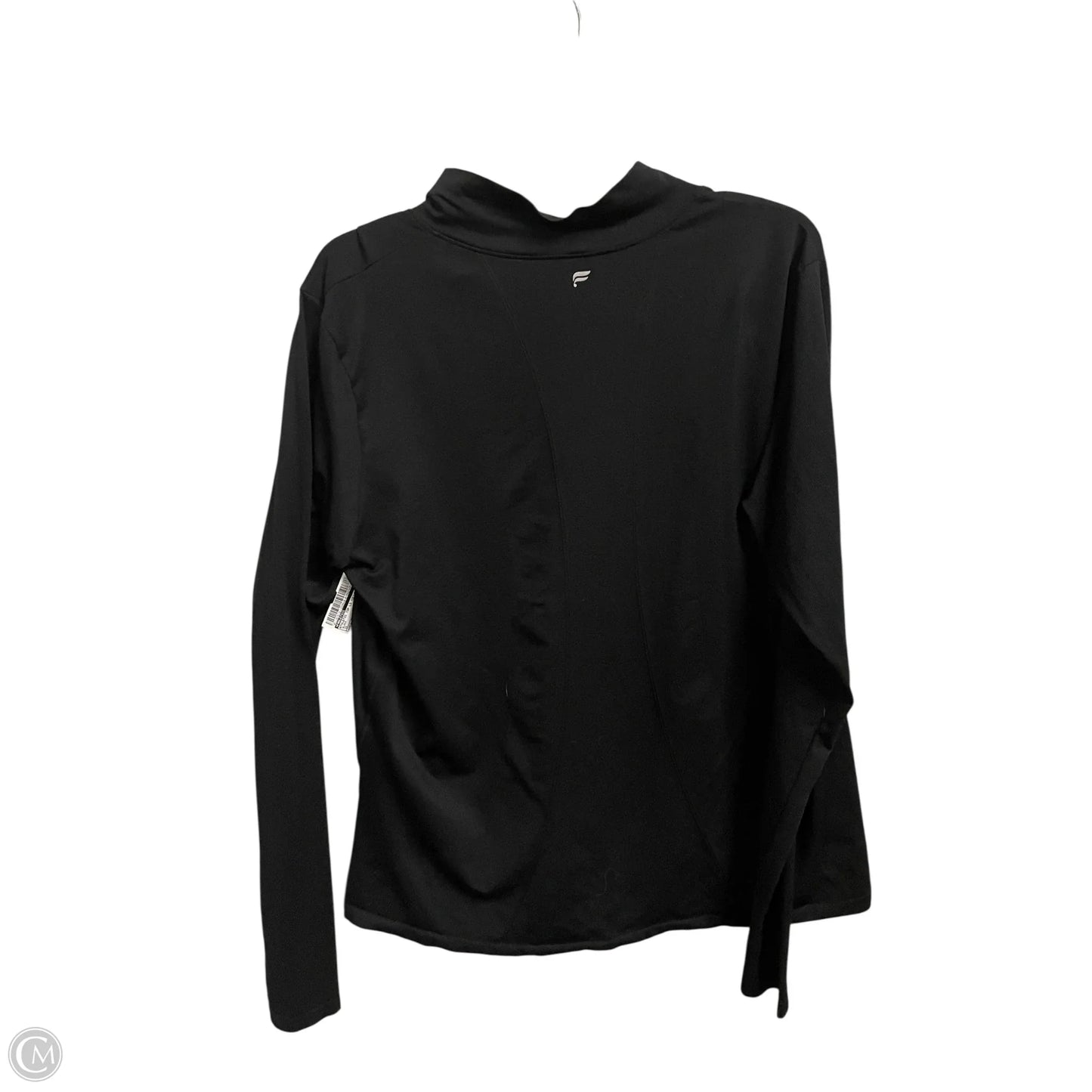 Athletic Top Long Sleeve Collar By Fabletics In Black, Size: 2x