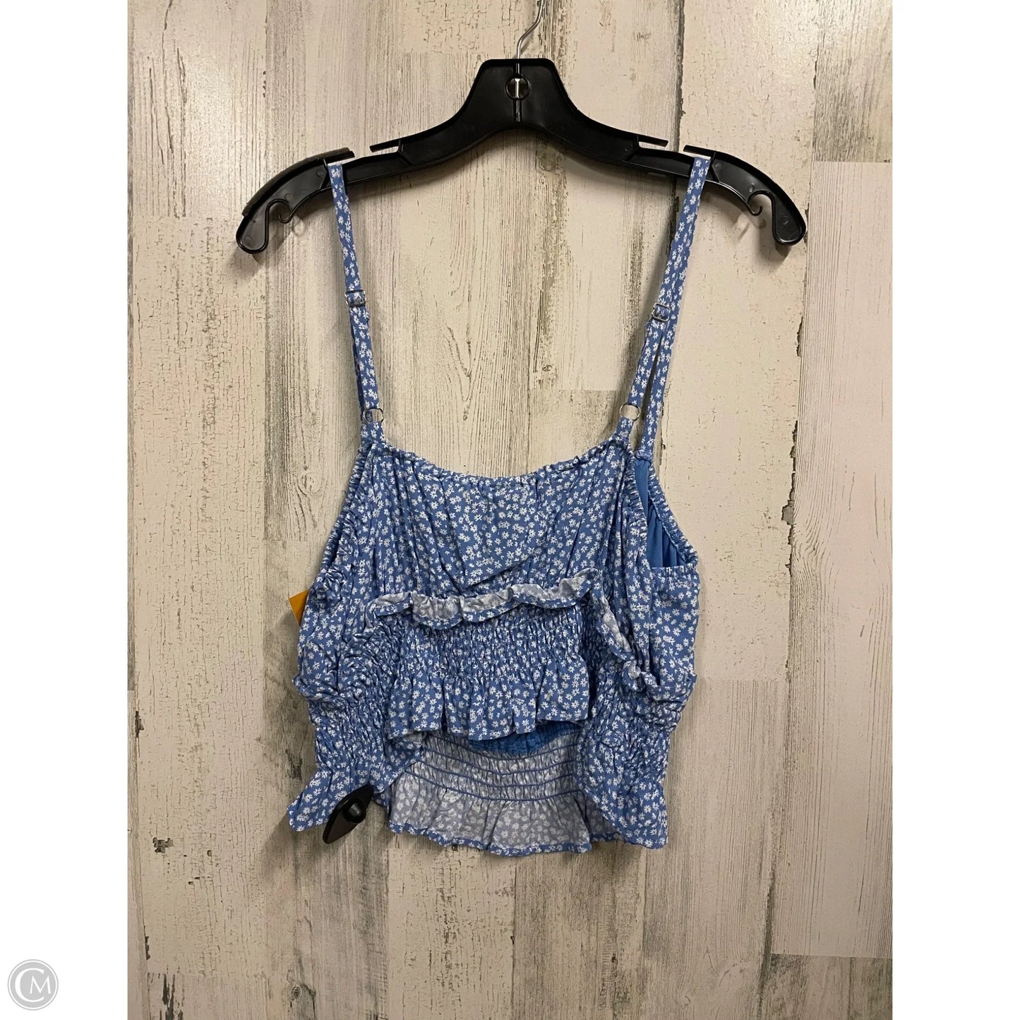 Top Sleeveless By Wild Fable In Blue Denim, Size: L