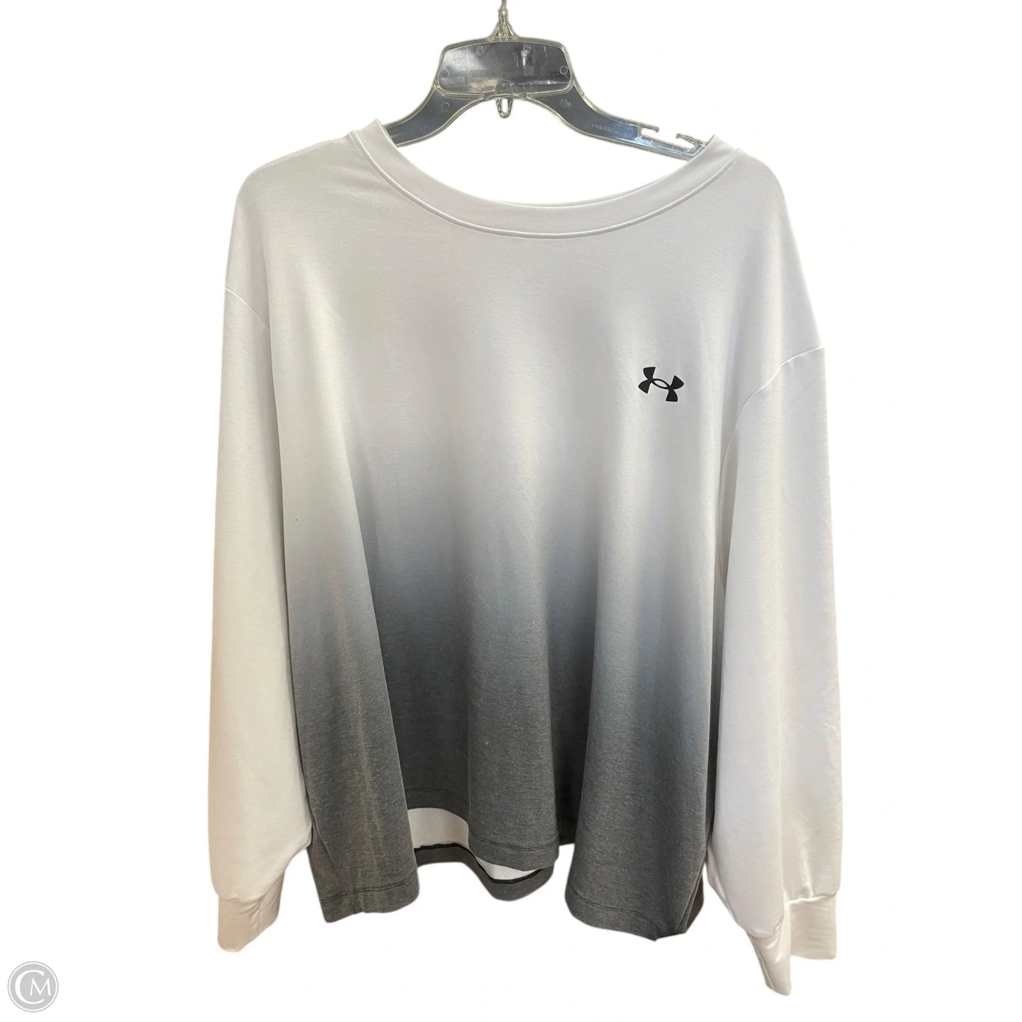 Athletic Sweatshirt Crewneck By Under Armour In White, Size: 3x