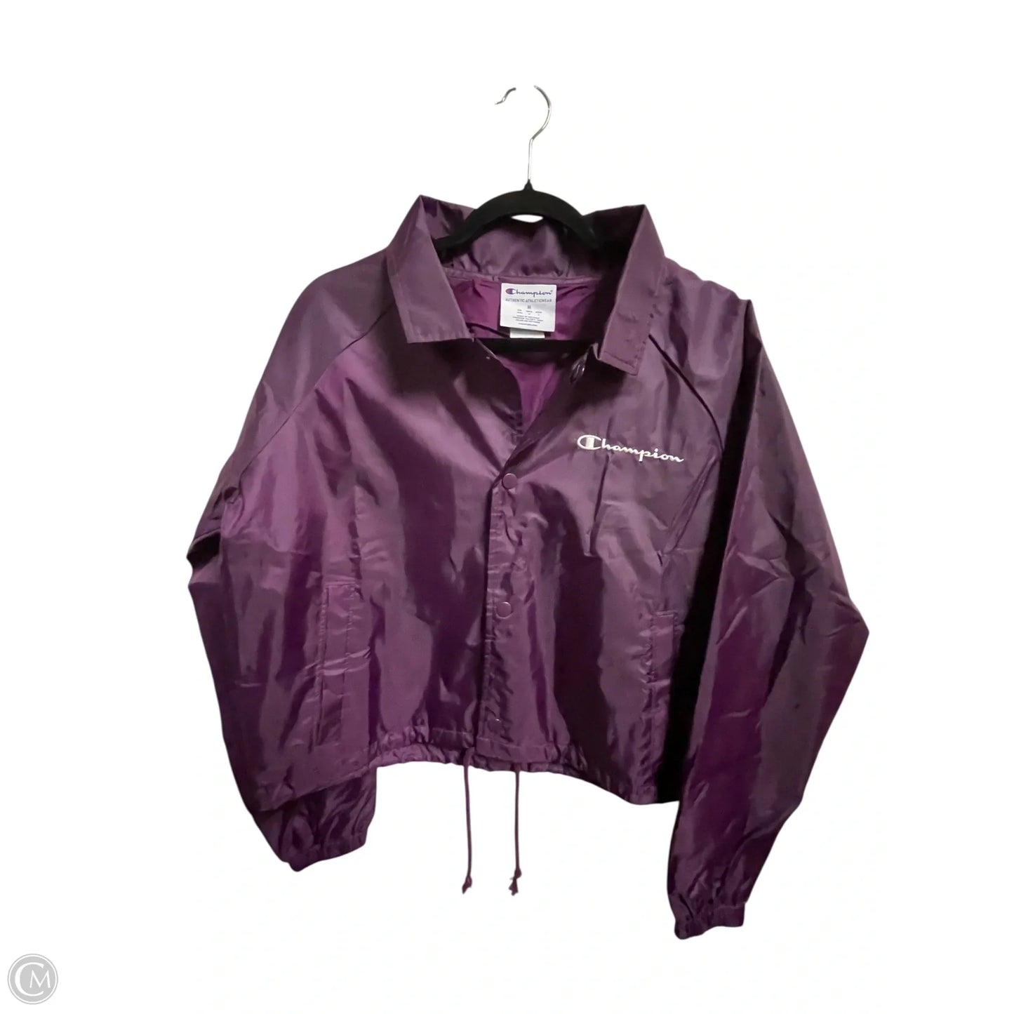 Athletic Jacket By Champion In Purple, Size: M