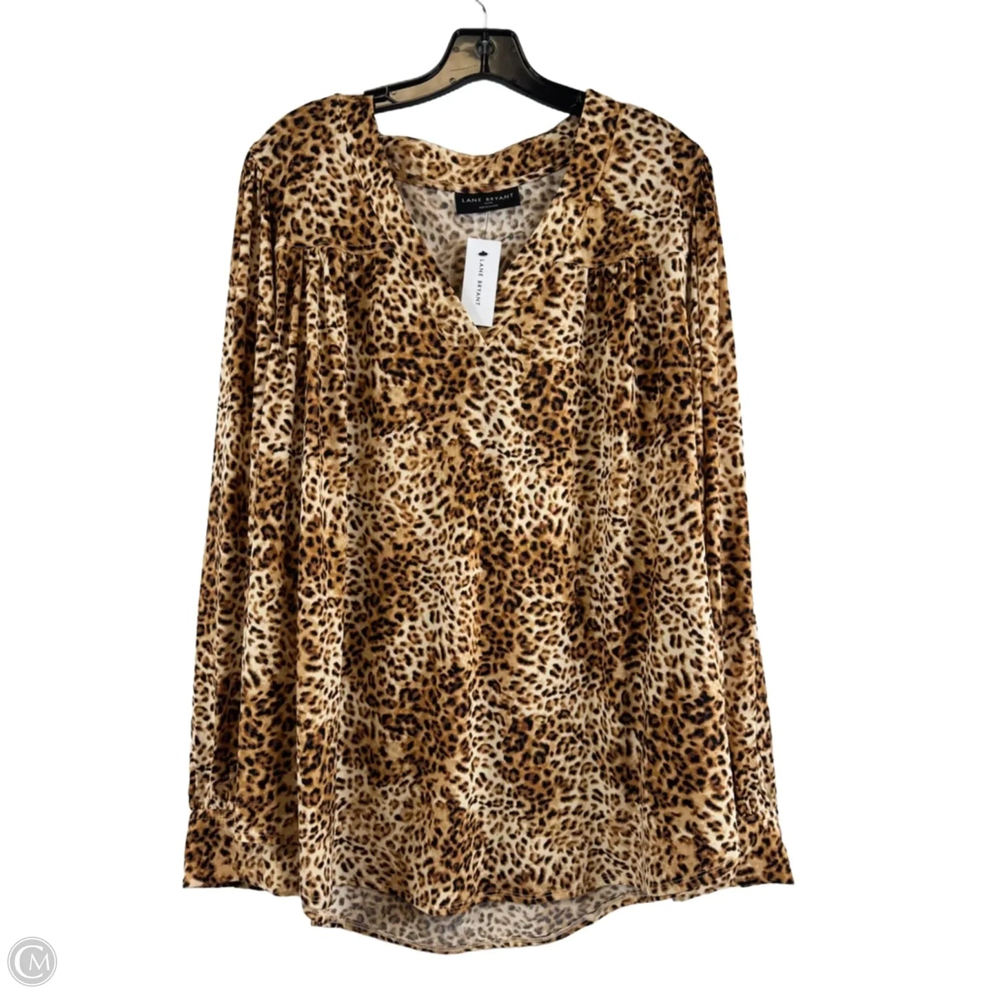 Top Long Sleeve By Lane Bryant In Animal Print, Size: 1x