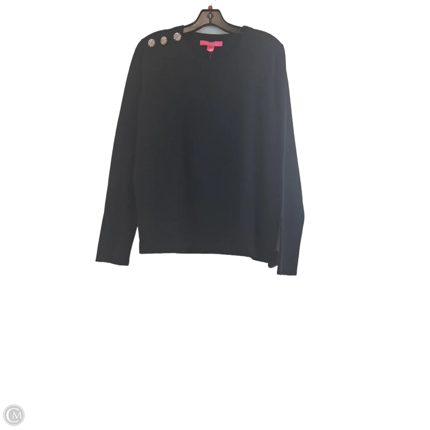 Top Long Sleeve Designer By Lilly Pulitzer In Black, Size: Xl