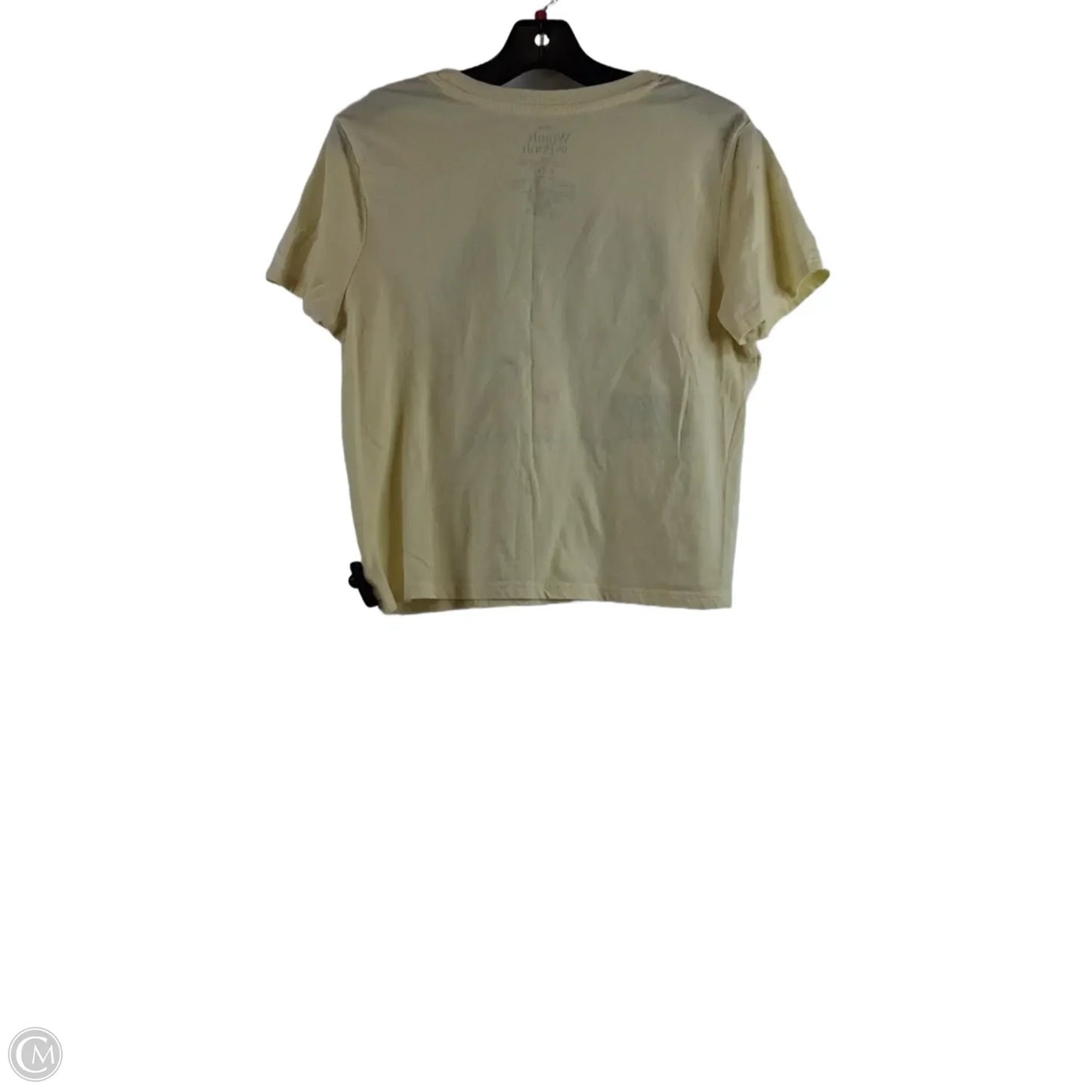 Top Short Sleeve By Disney Store In Yellow, Size: S