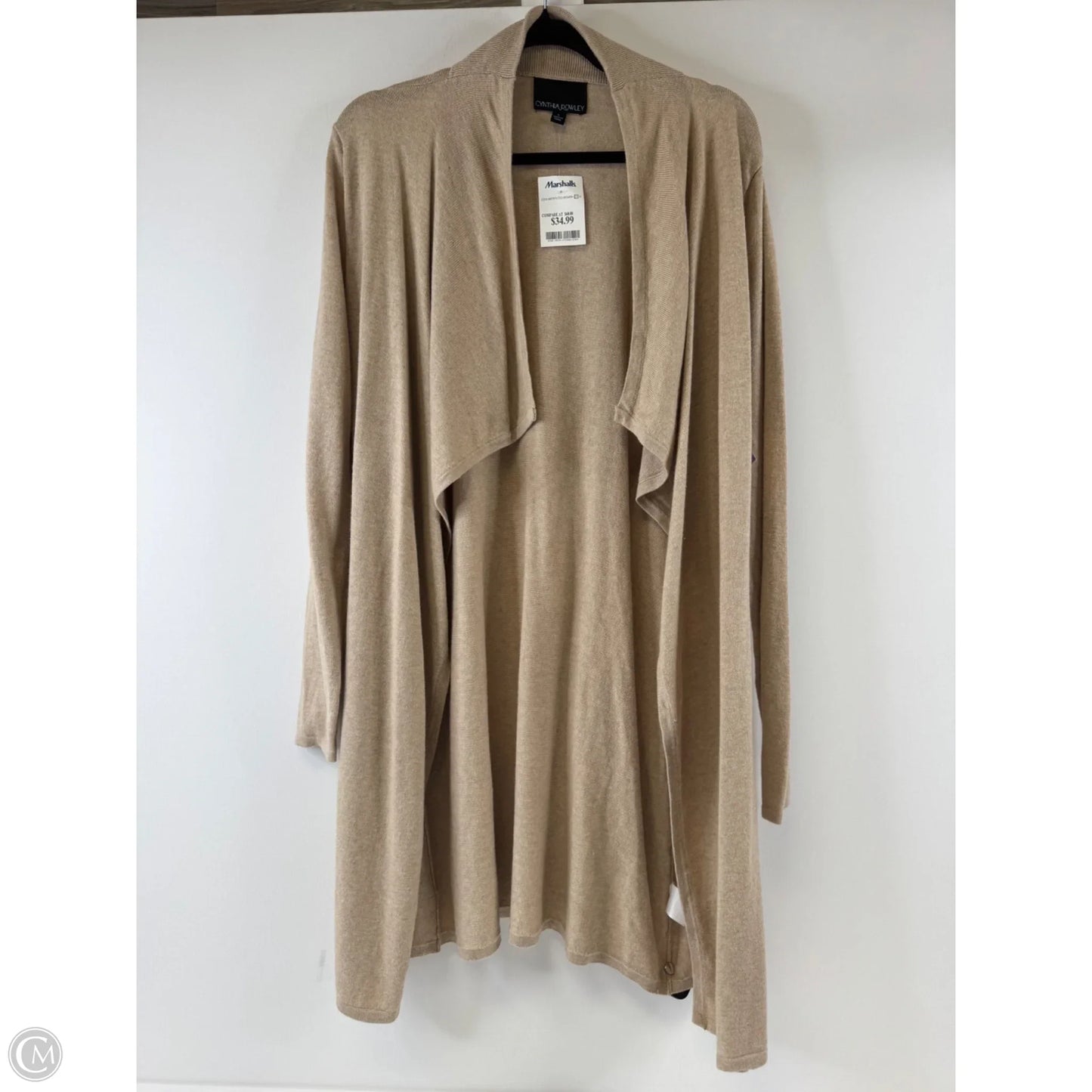 Cardigan By Cynthia Rowley In Tan, Size: L