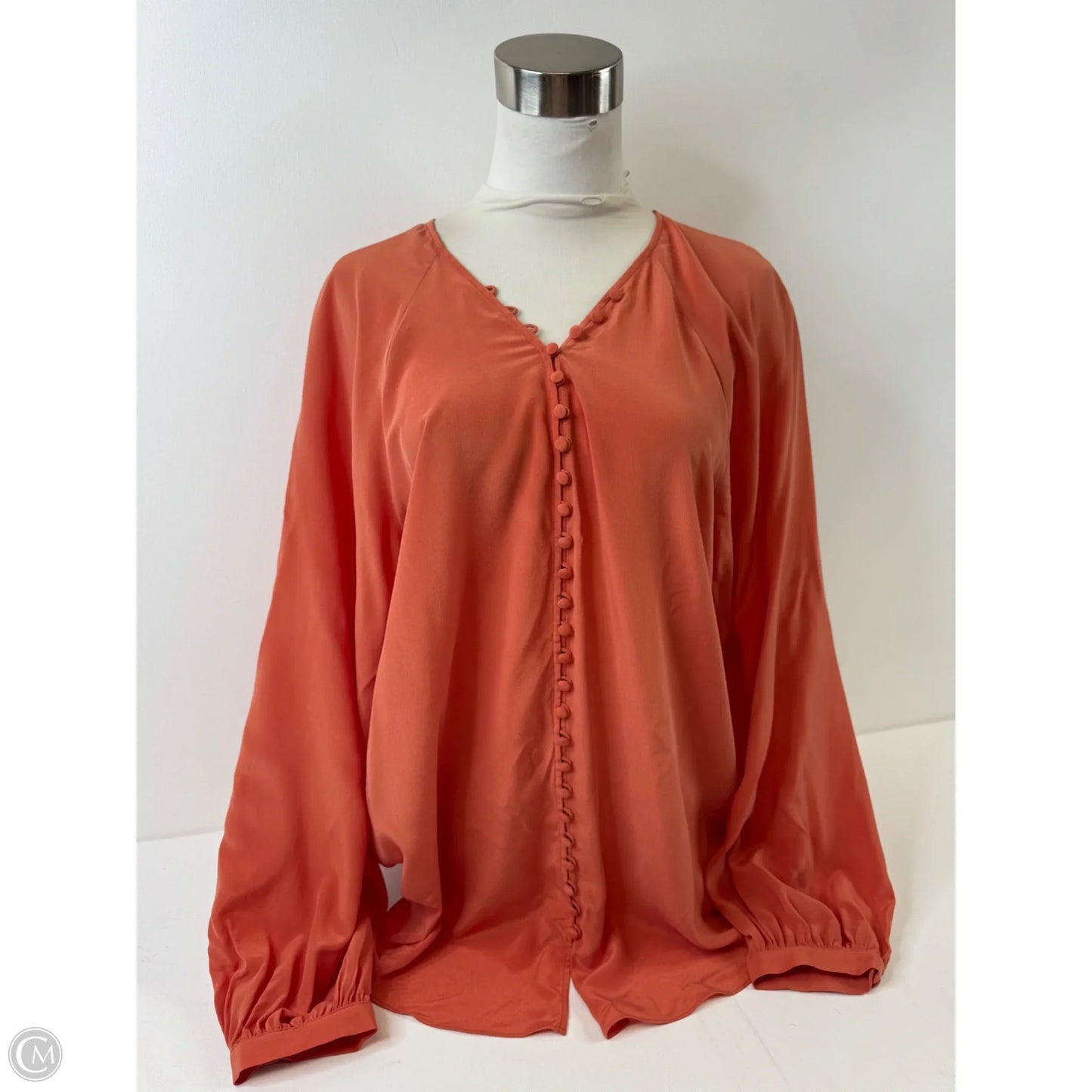 Top Long Sleeve By Joie In Orange, Size: L