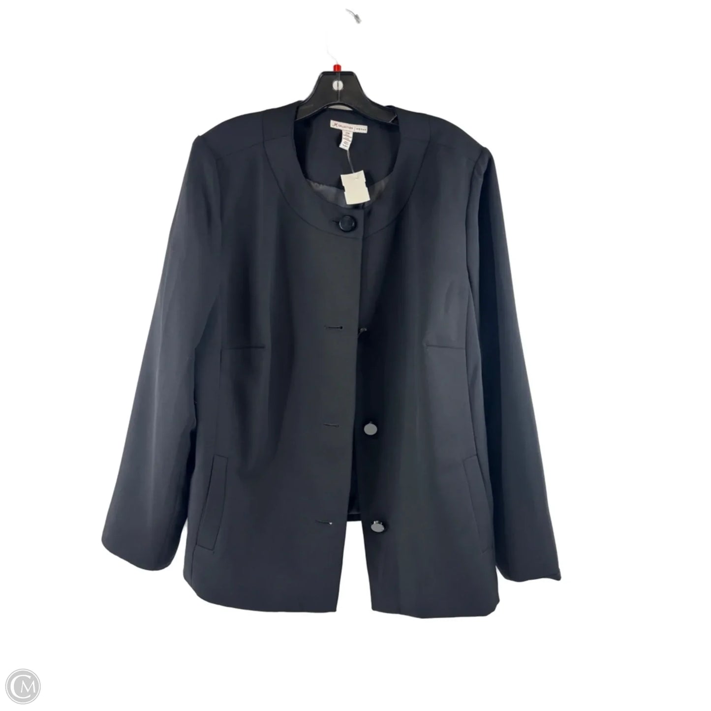 Blazer By Jm Collections In Black, Size: 1x