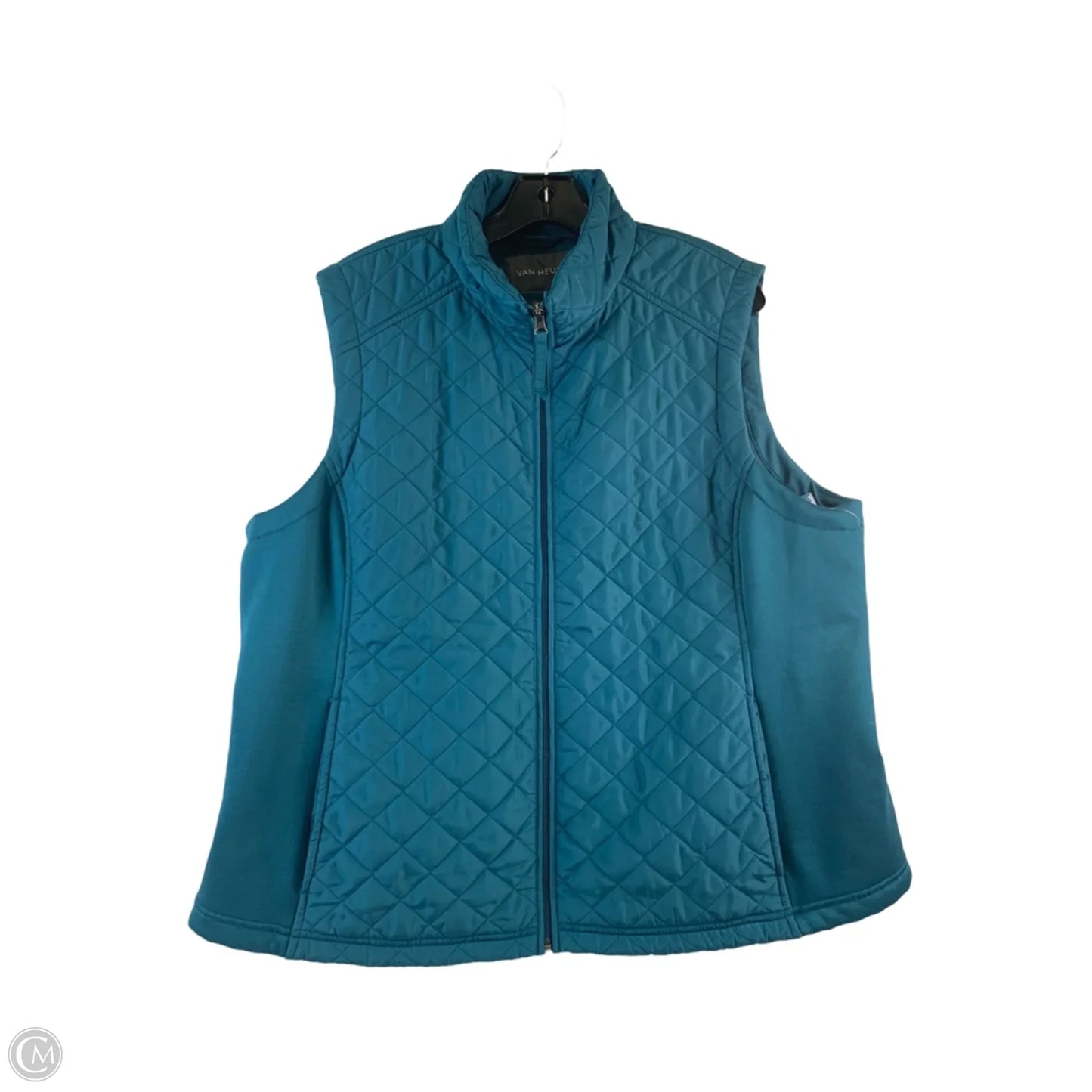 Vest Puffer & Quilted By Van Heusen In Green, Size: Xxl