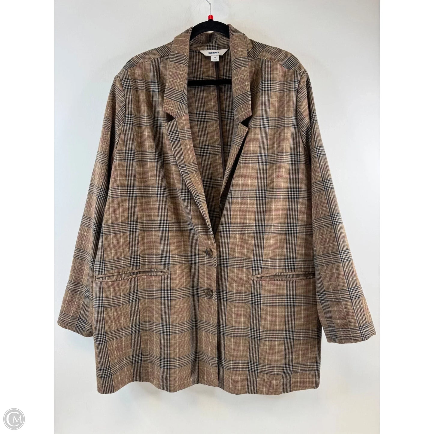 Blazer By Old Navy In Brown & Tan, Size: 3x