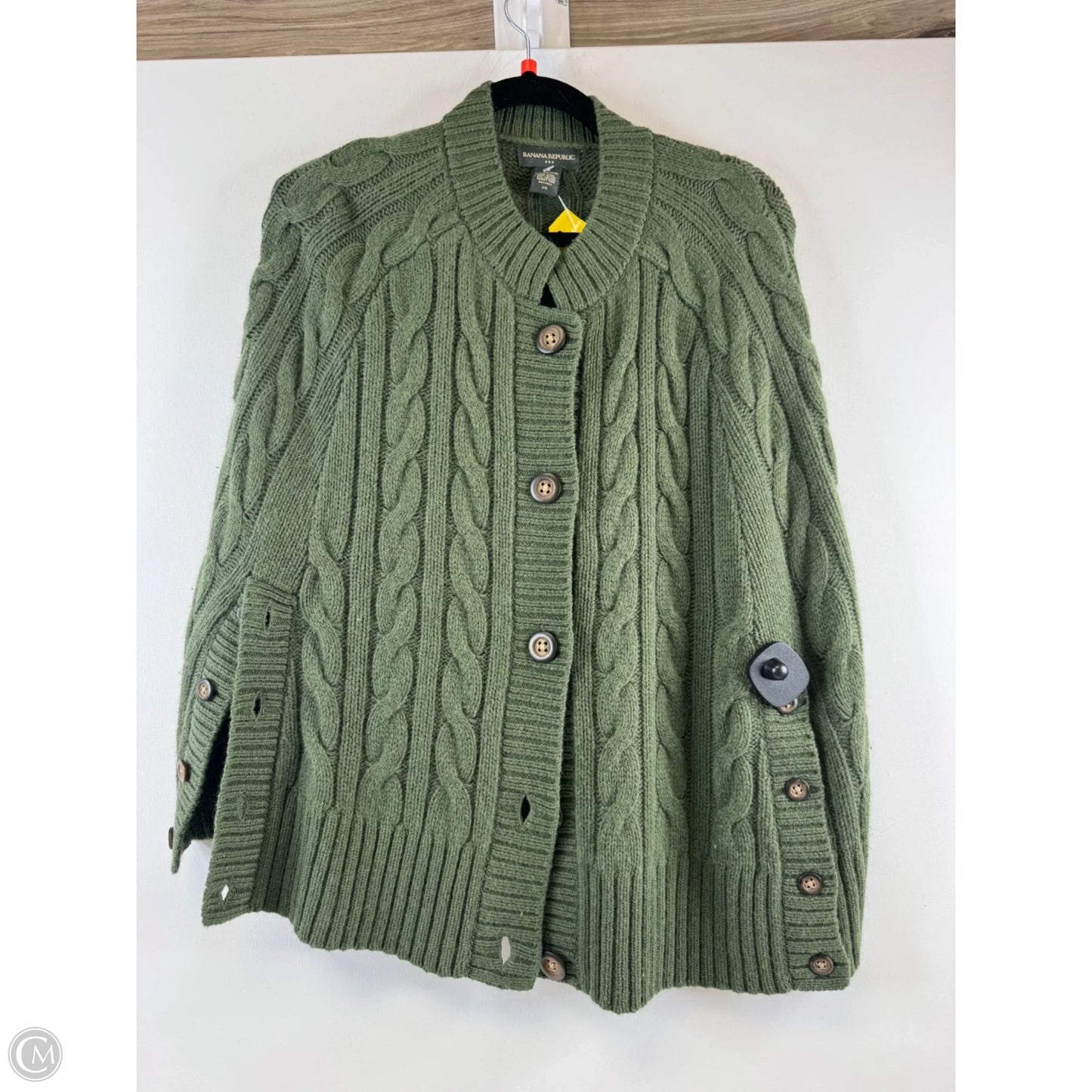 Poncho By Banana Republic In Green, Size: Xs