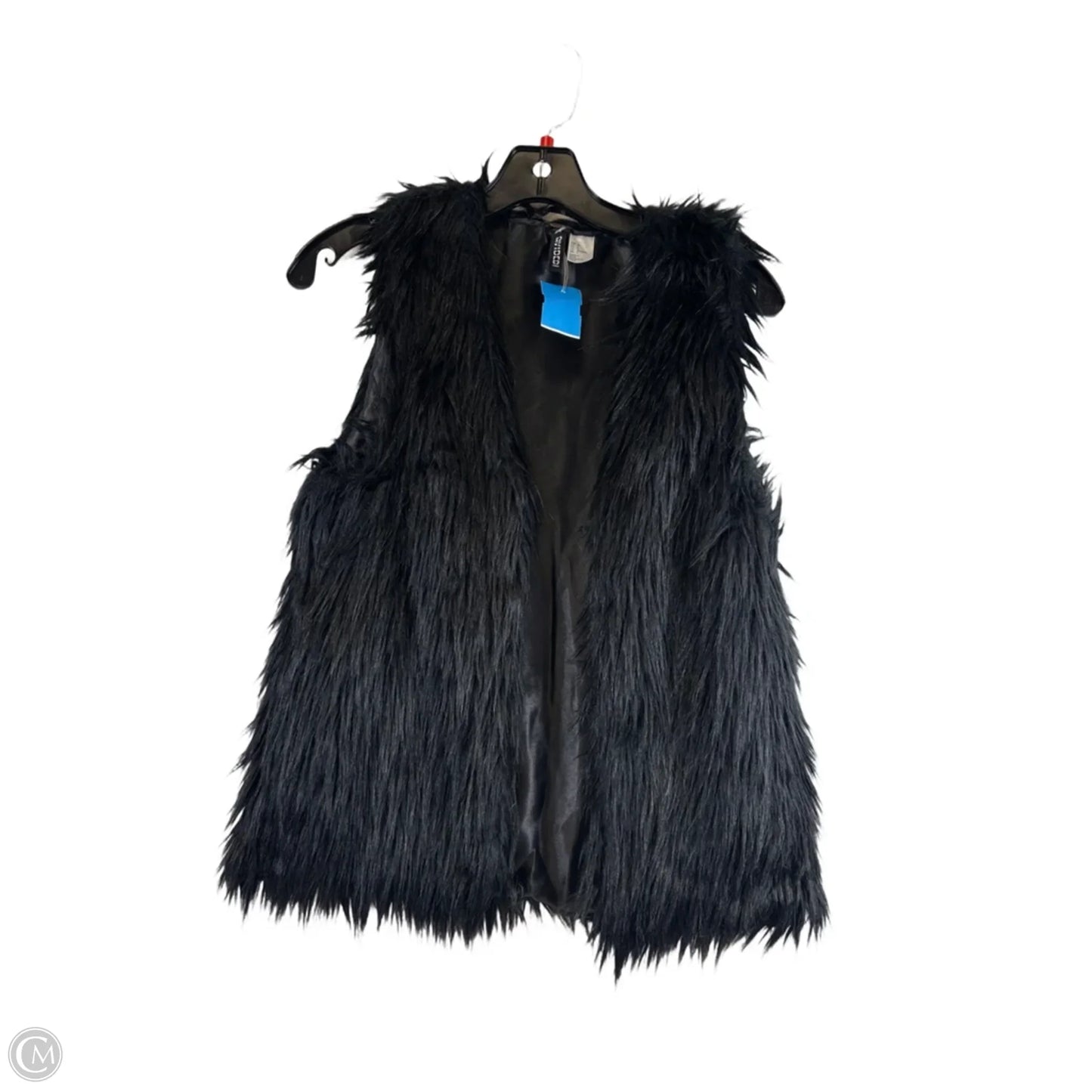 Vest Faux Fur & Sherpa By Divided In Black, Size: S