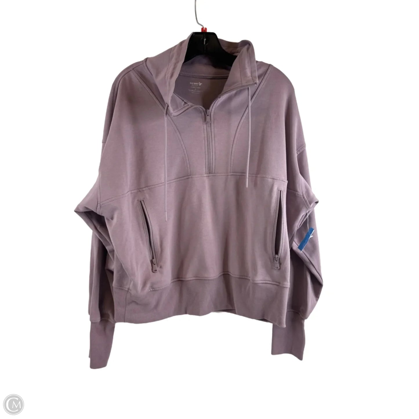 Athletic Sweatshirt Collar By Old Navy In Purple, Size: Xl
