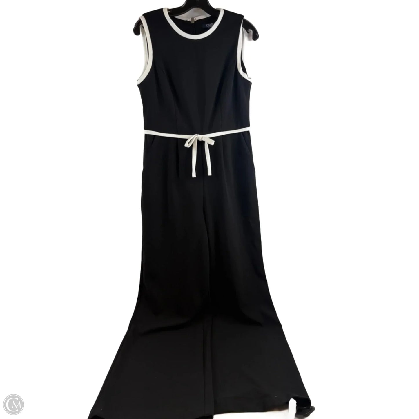 Jumpsuit By Chaps In Black & White, Size: S