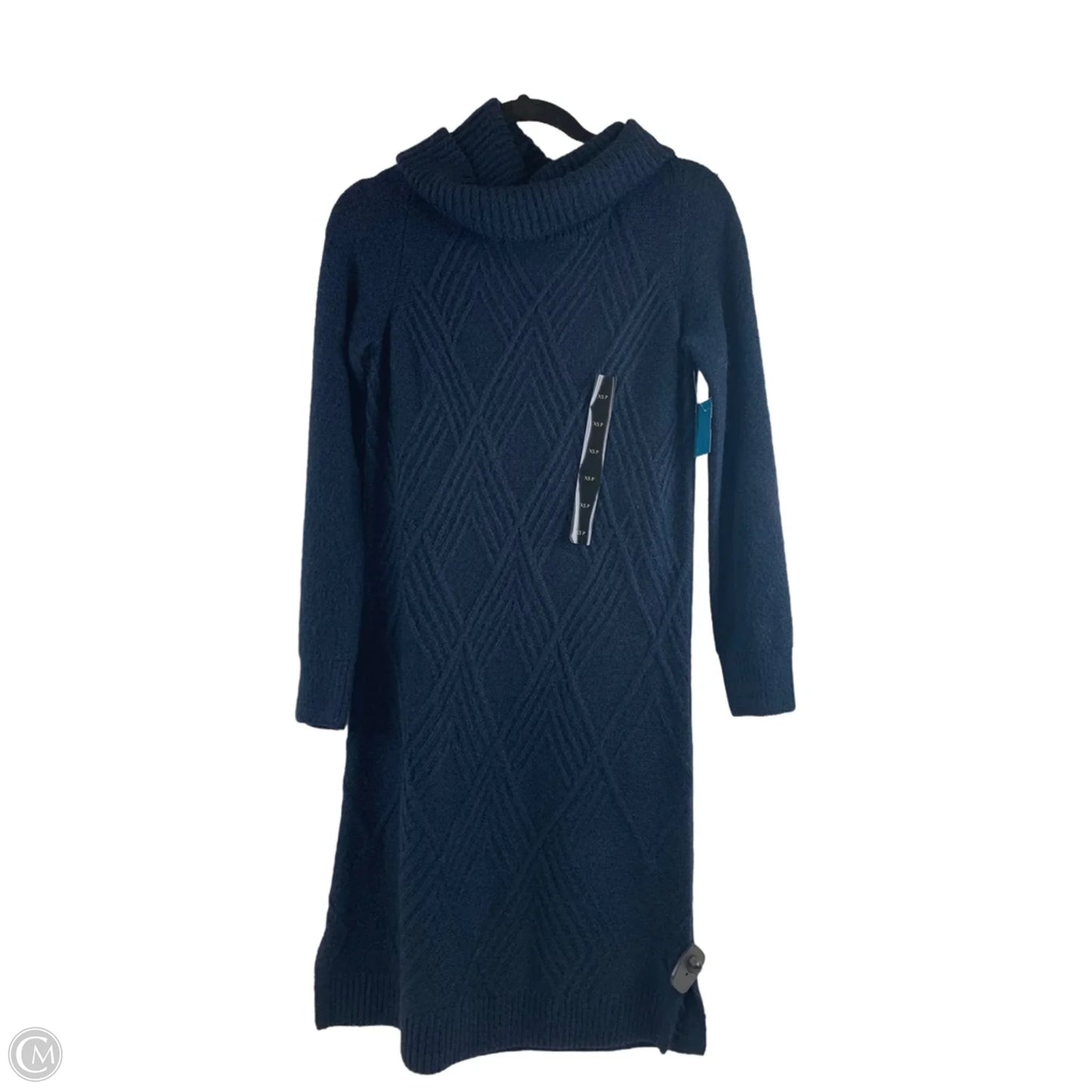 Dress Sweater By Banana Republic In Navy, Size: Xsp