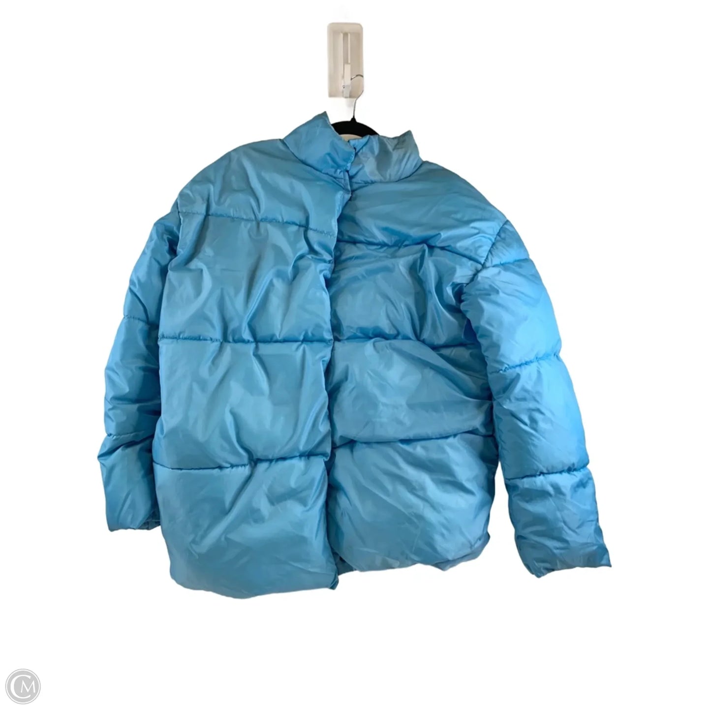 Jacket Puffer & Quilted By Asos In Blue, Size: M