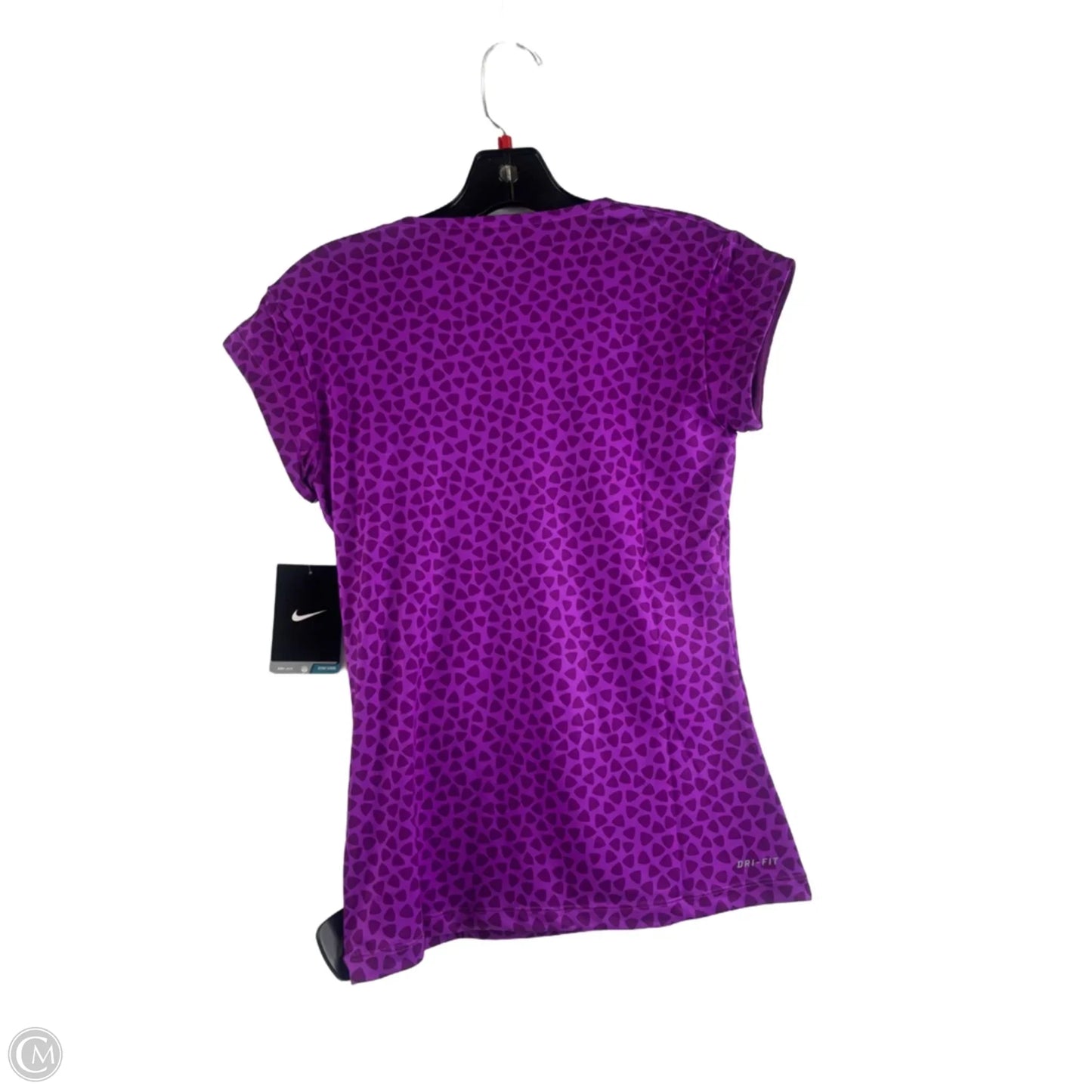 Athletic Top Short Sleeve By Nike Apparel In Purple, Size: S