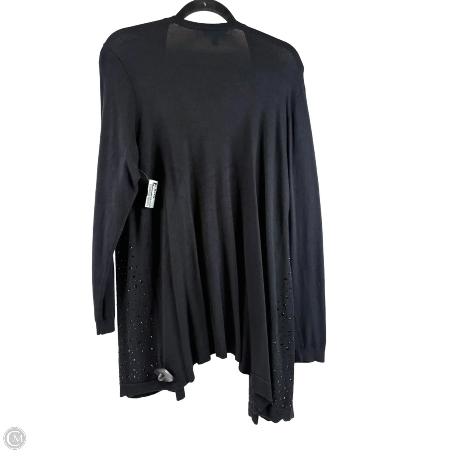 Sweater Cardigan By Charter Club In Black, Size: 1x