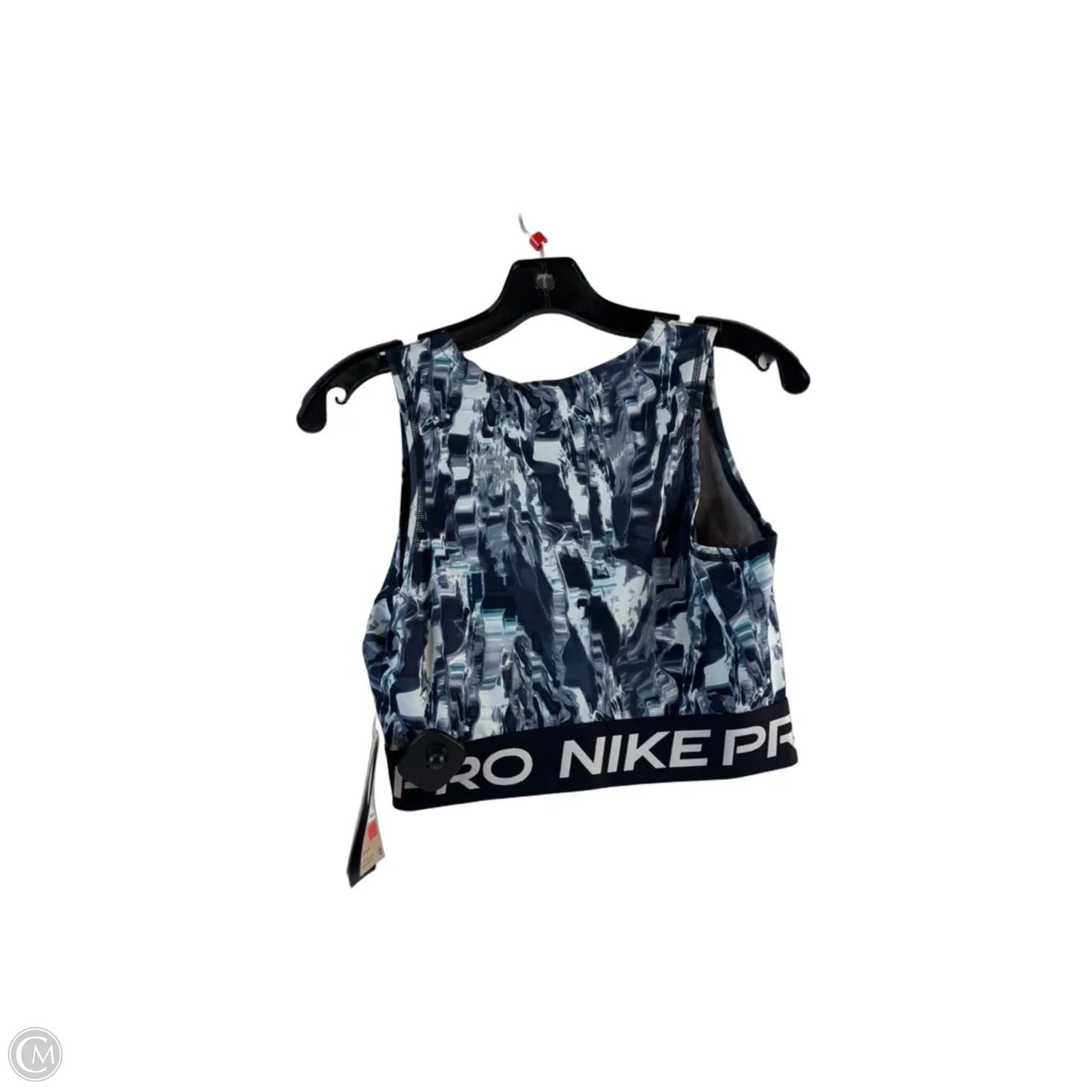 Athletic Tank Top By Nike Apparel In Blue & White, Size: S