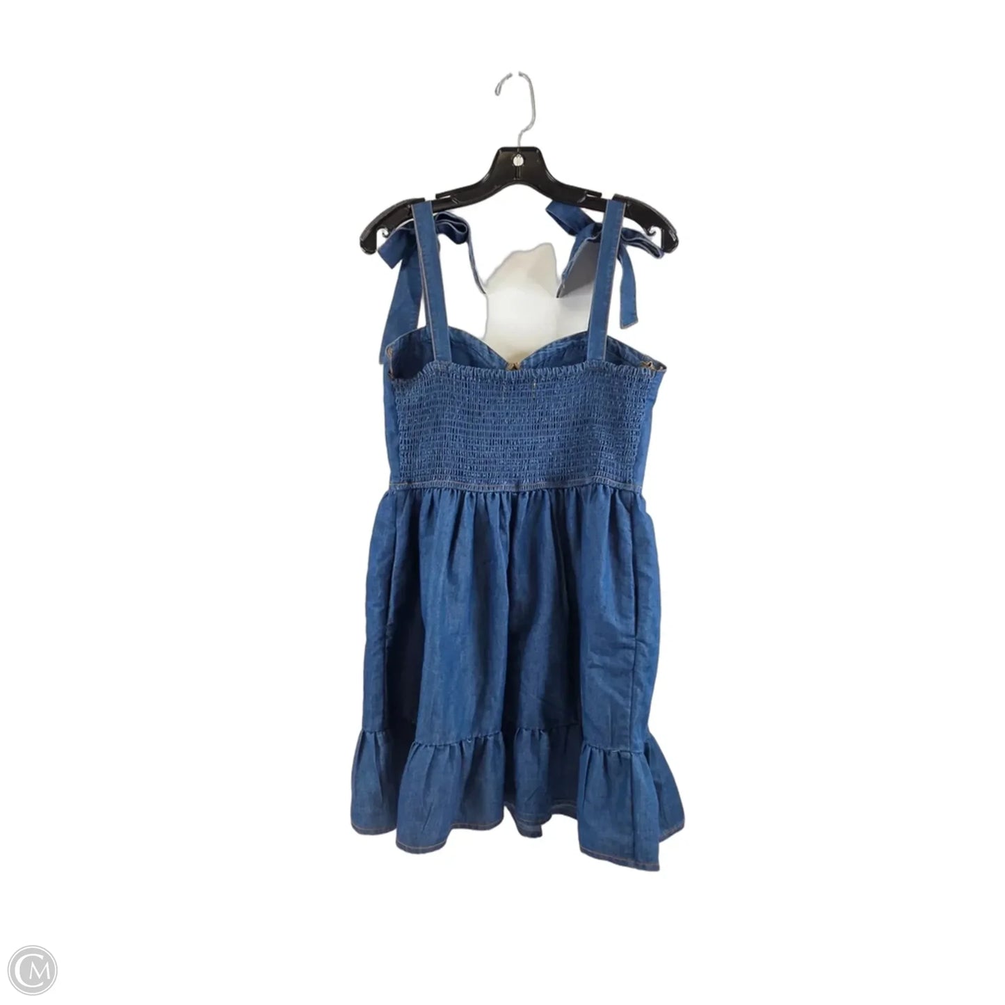 Dress Casual Short By Clothes Mentor In Blue Denim, Size: M