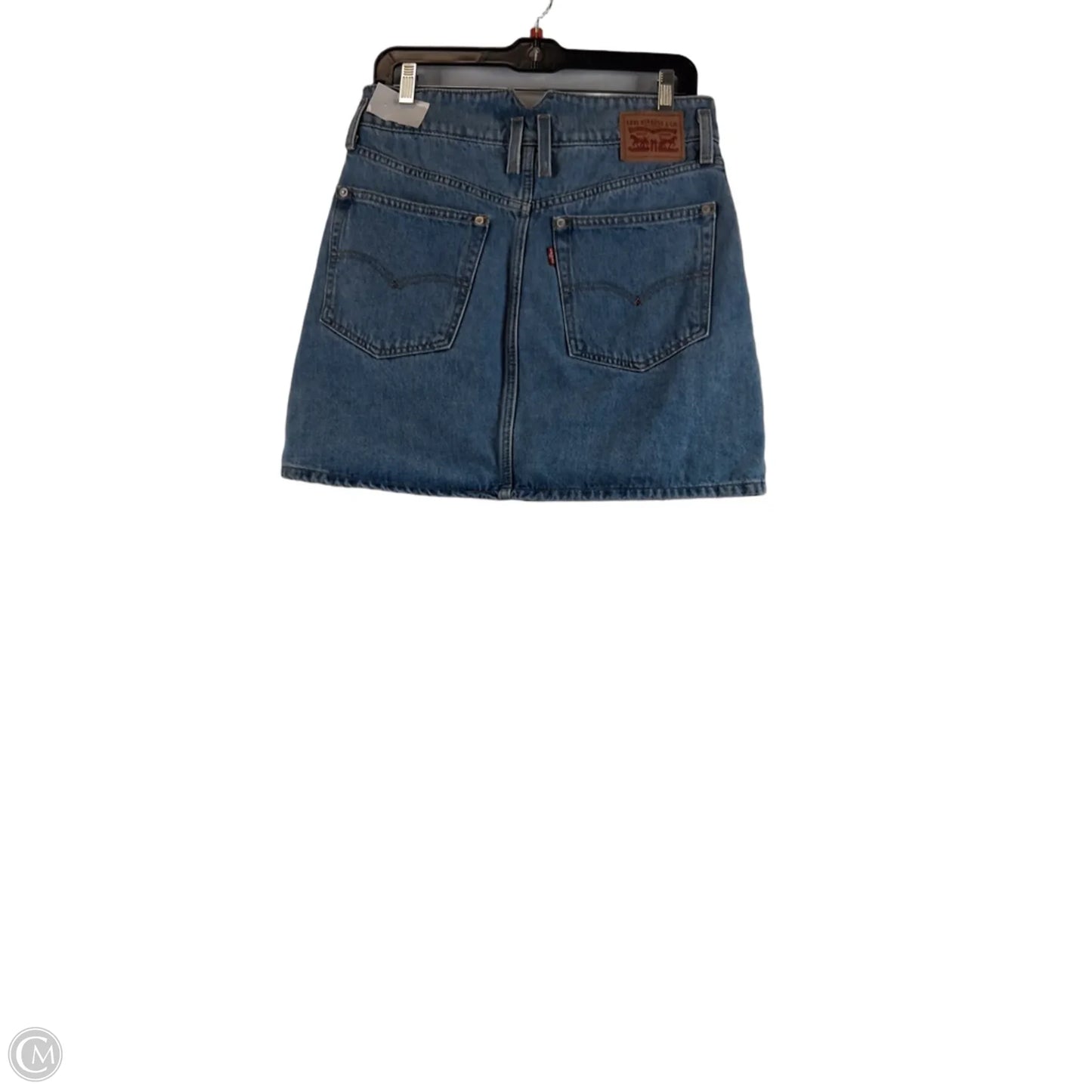 Skirt Mini & Short By Levis In Blue Denim, Size: 6