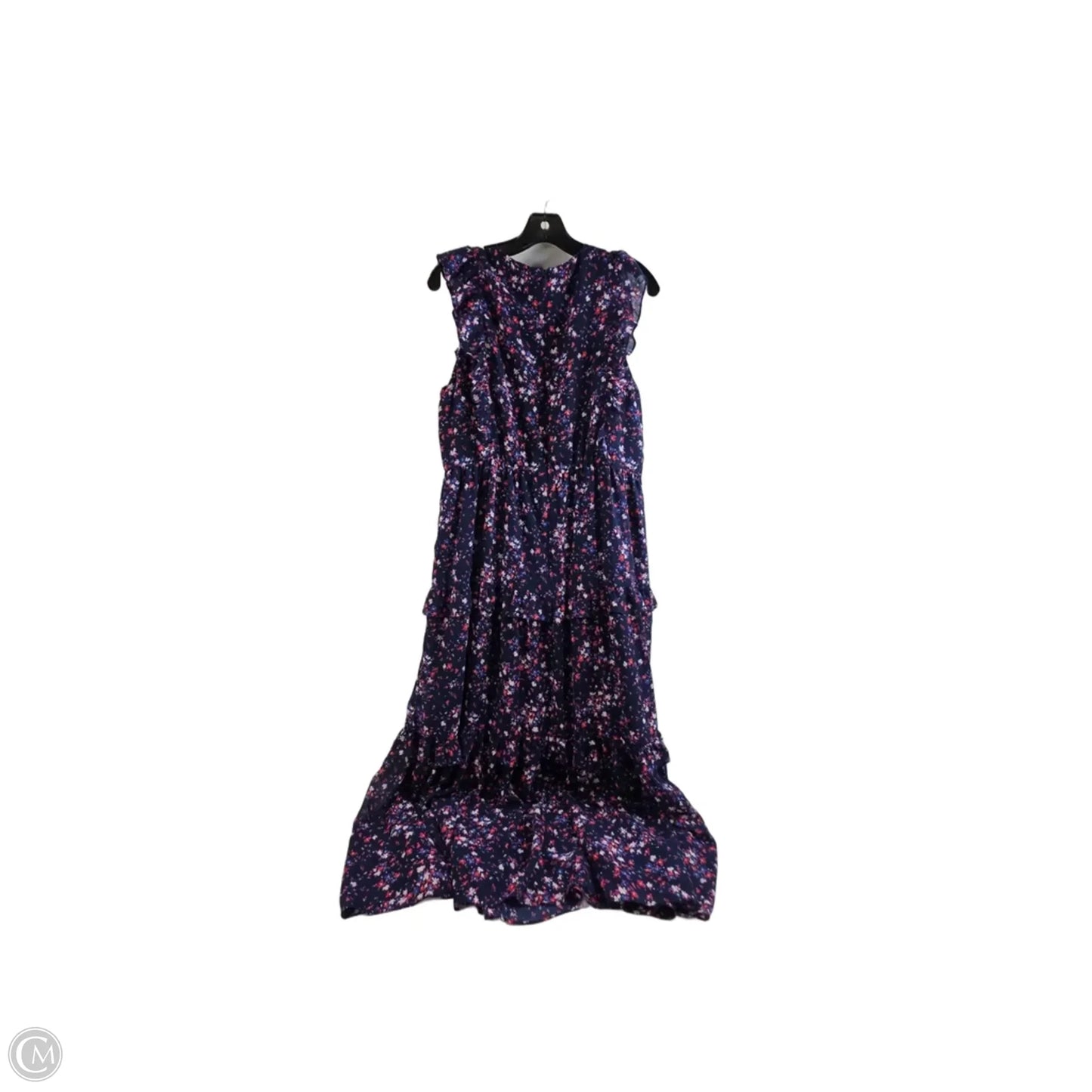 Dress Casual Maxi By J. Crew In Blue & Red, Size: Xl