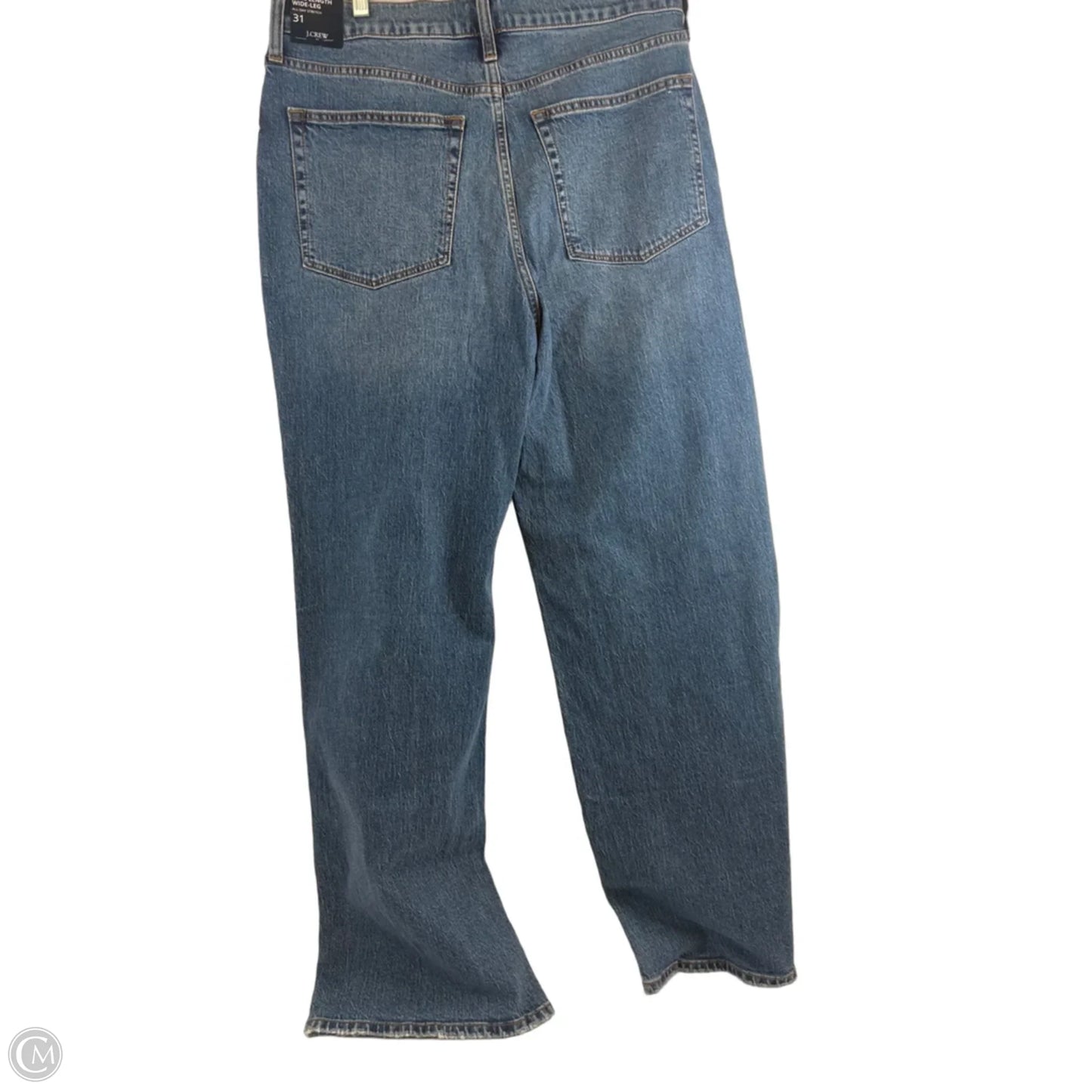 Jeans Wide Leg By J. Crew In Blue Denim, Size: 12