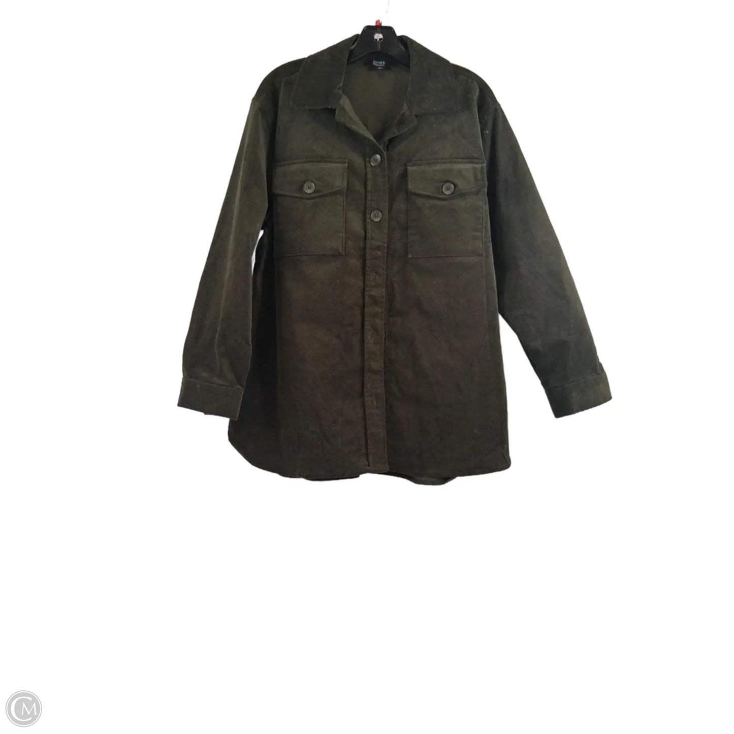 Jacket Shirt By Jones New York In Green, Size: M