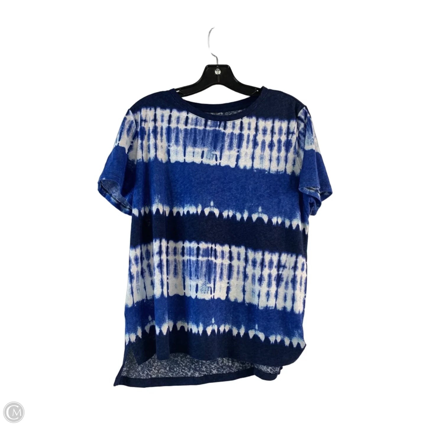 Top Short Sleeve By Talbots In Tie Dye Print, Size: M