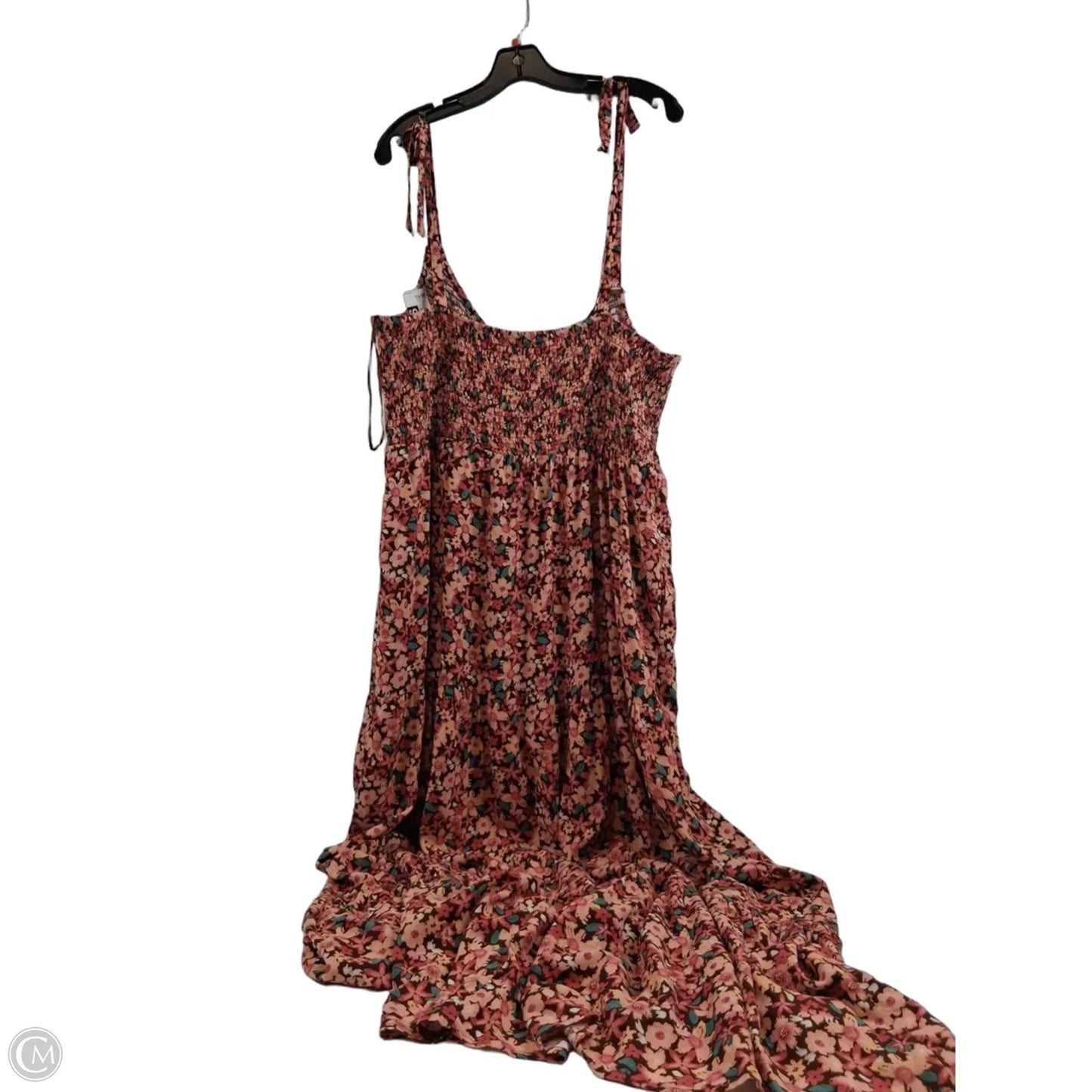 Dress Casual Maxi By George In Pink & Red, Size: Xxl