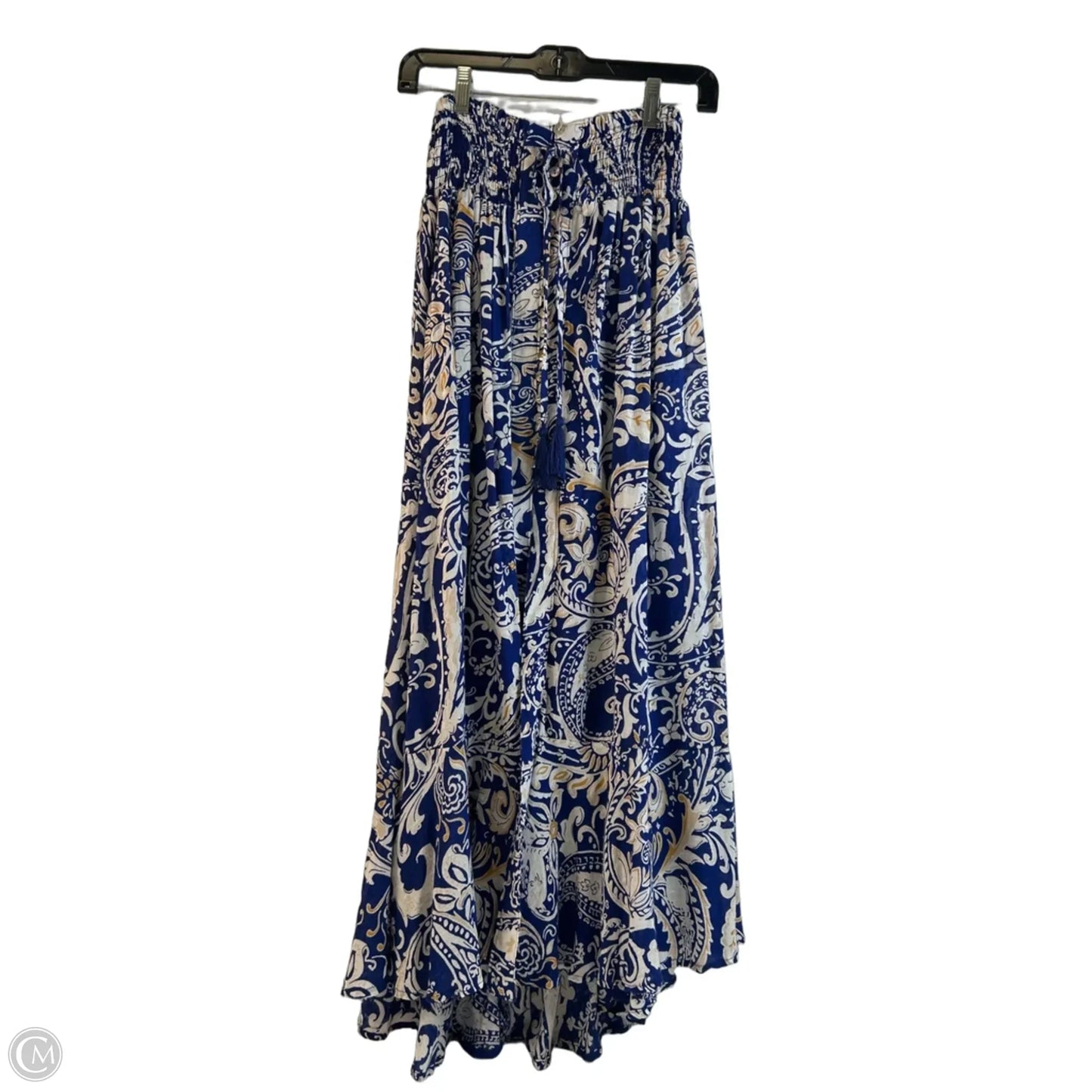 Skirt Maxi By Nicole By Nicole Miller In Blue & White, Size: 8