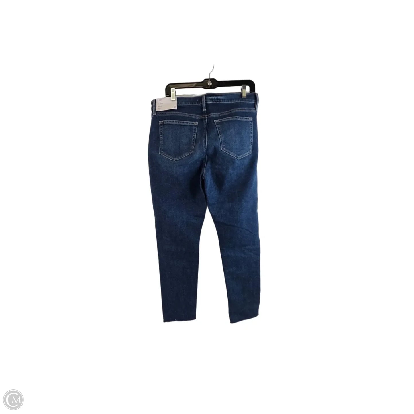 Jeans Skinny By Loft In Blue Denim, Size: 12