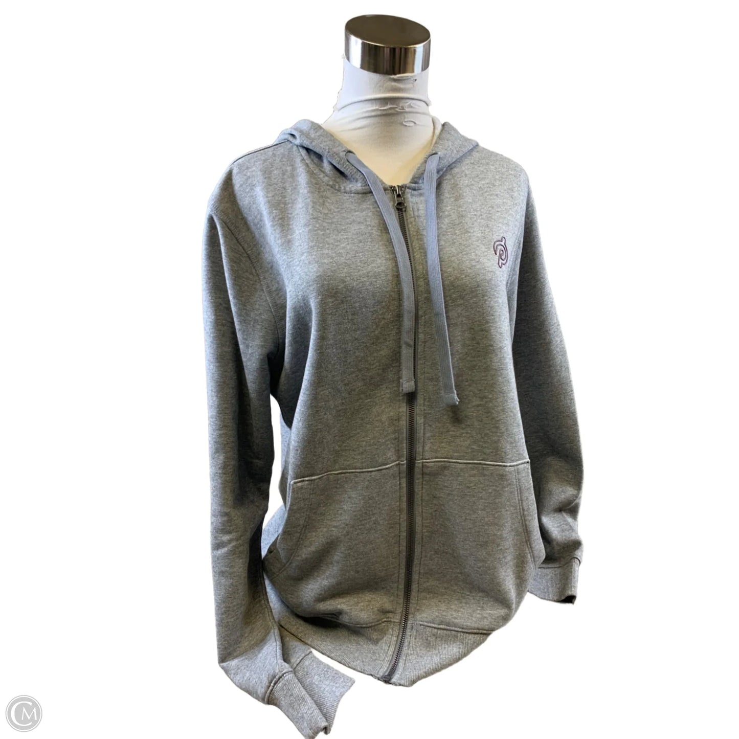 Athletic Jacket By Clothes Mentor In Grey, Size: S