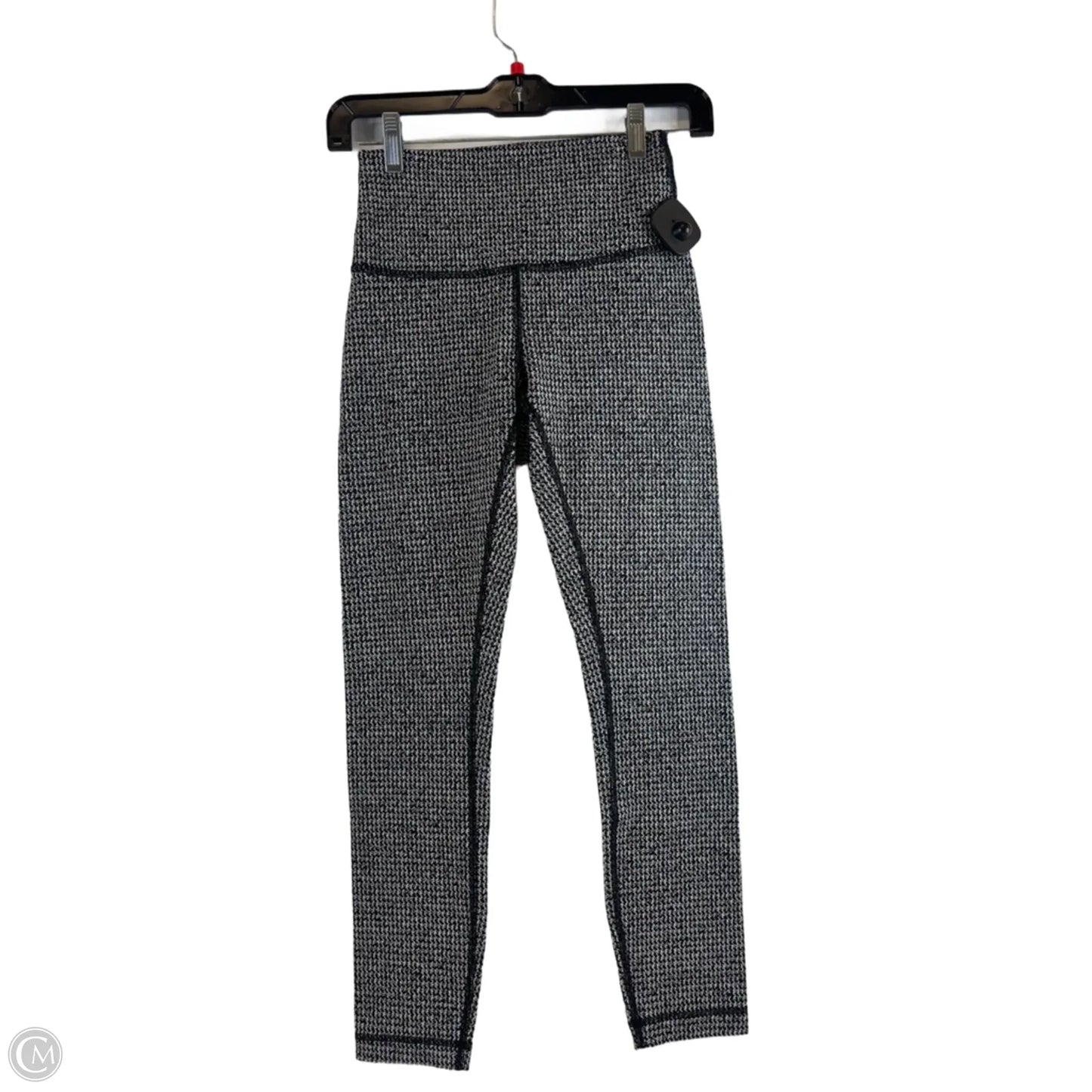 Athletic Leggings By Lululemon In Black & White, Size: 4