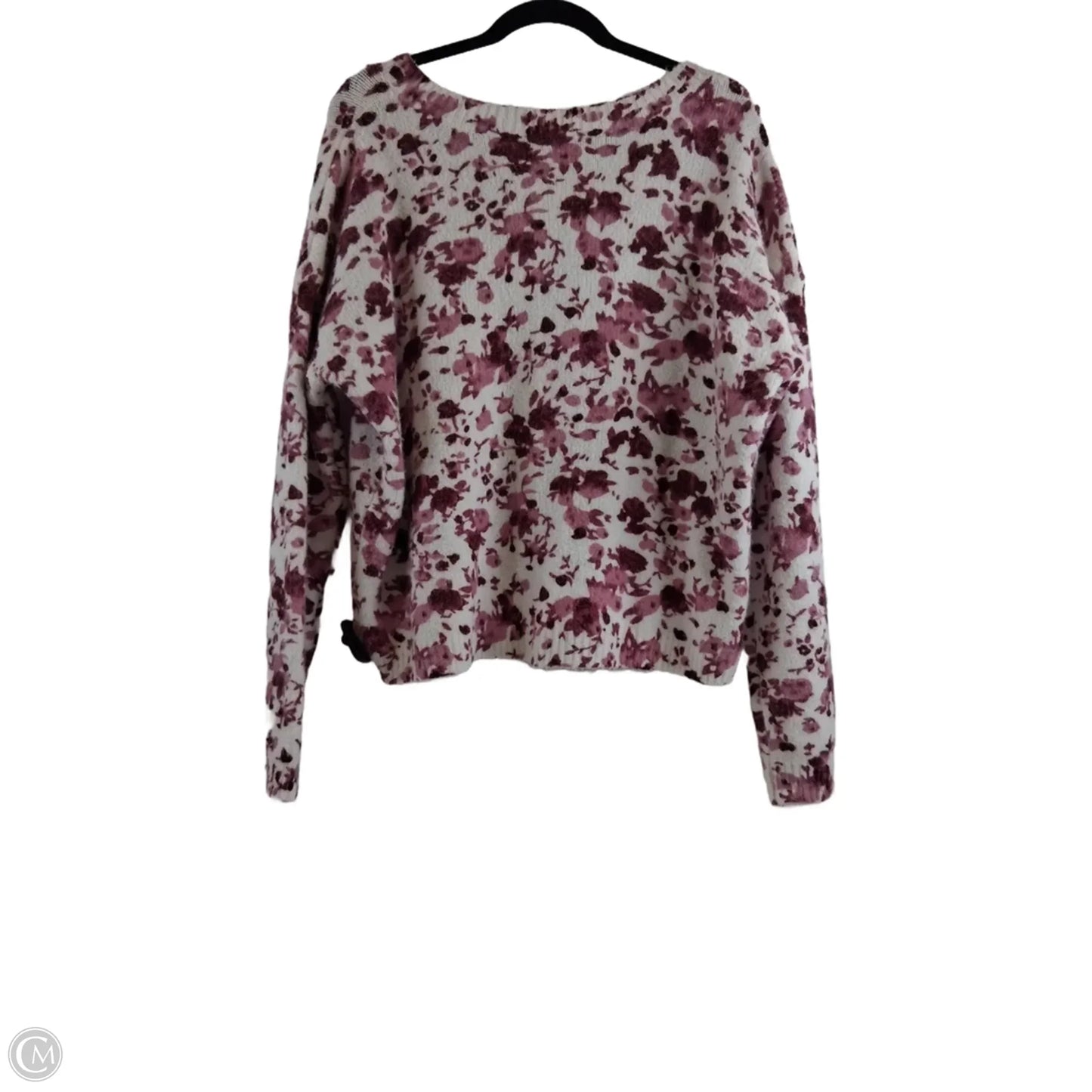 Sweater By Lulus In Pink & White, Size: M