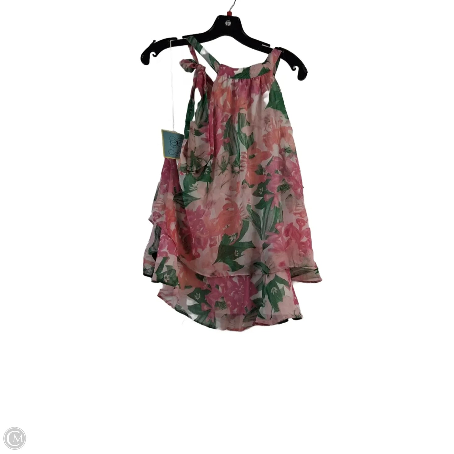 Top Sleeveless By Cece In Floral Print, Size: Xl