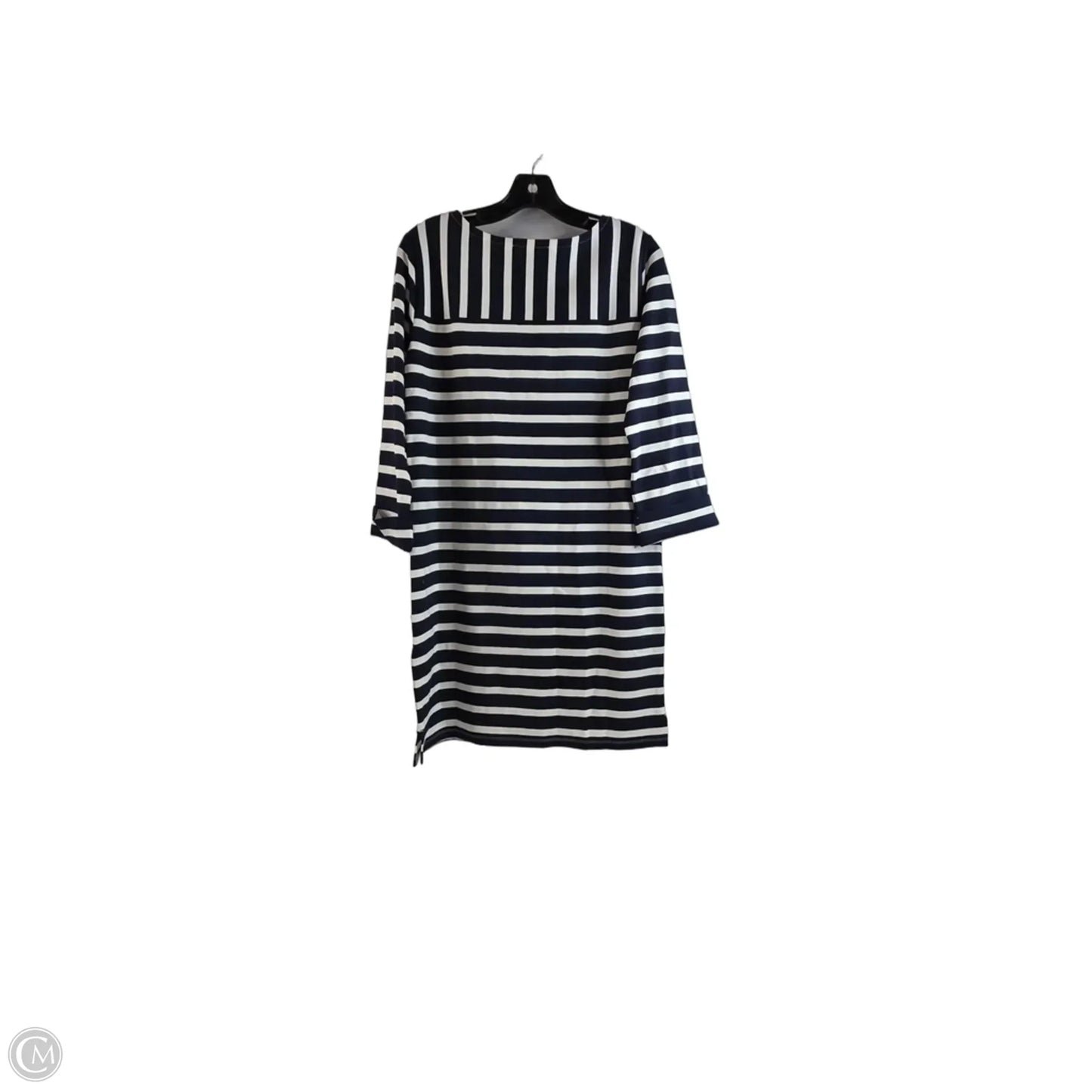 Dress Casual Midi By Loft In Striped Pattern, Size: Xs