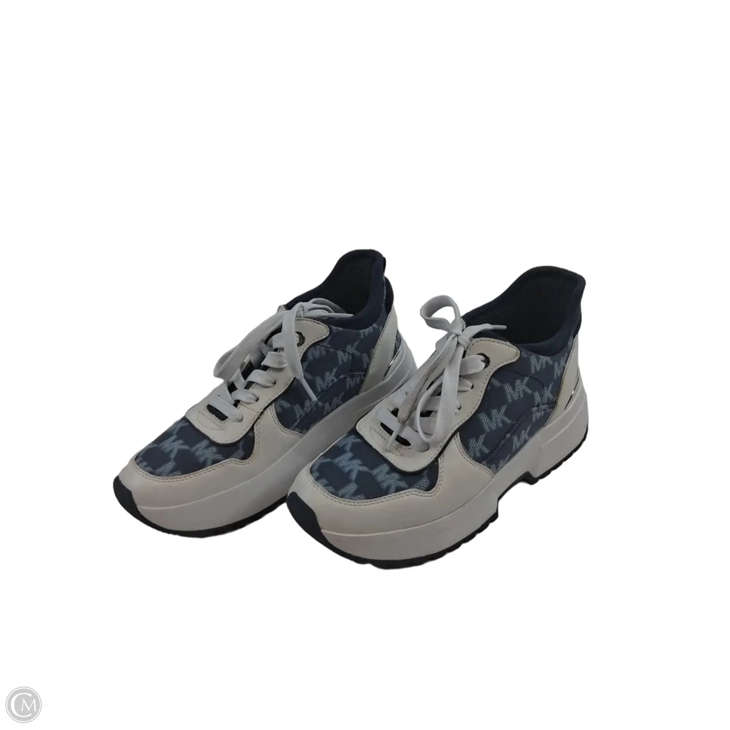 Shoes Sneakers By Michael By Michael Kors In White Denim, Size: 7