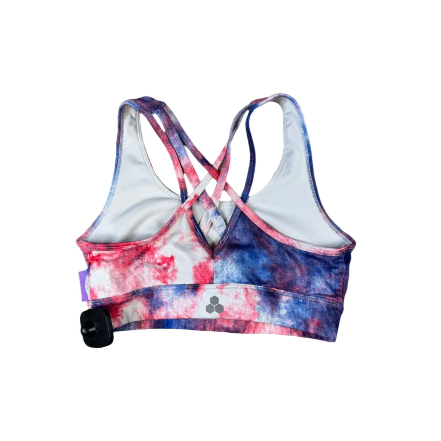 Athletic Bra By Tek Gear In Blue Red & White, Size: S