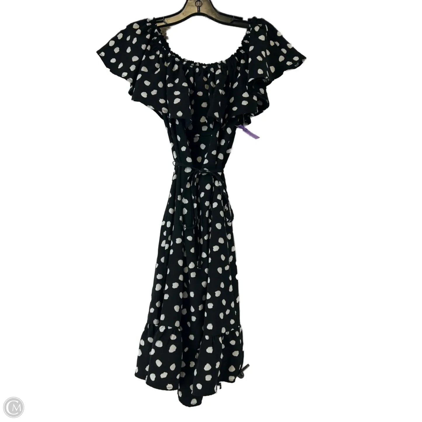 Dress Casual Short By Merona In Black & Cream, Size: L