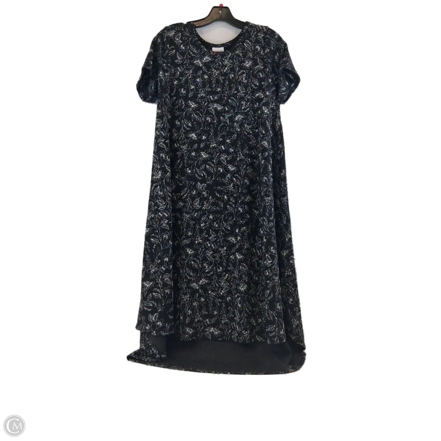 Dress Casual Midi By Lularoe In Black & White, Size: M