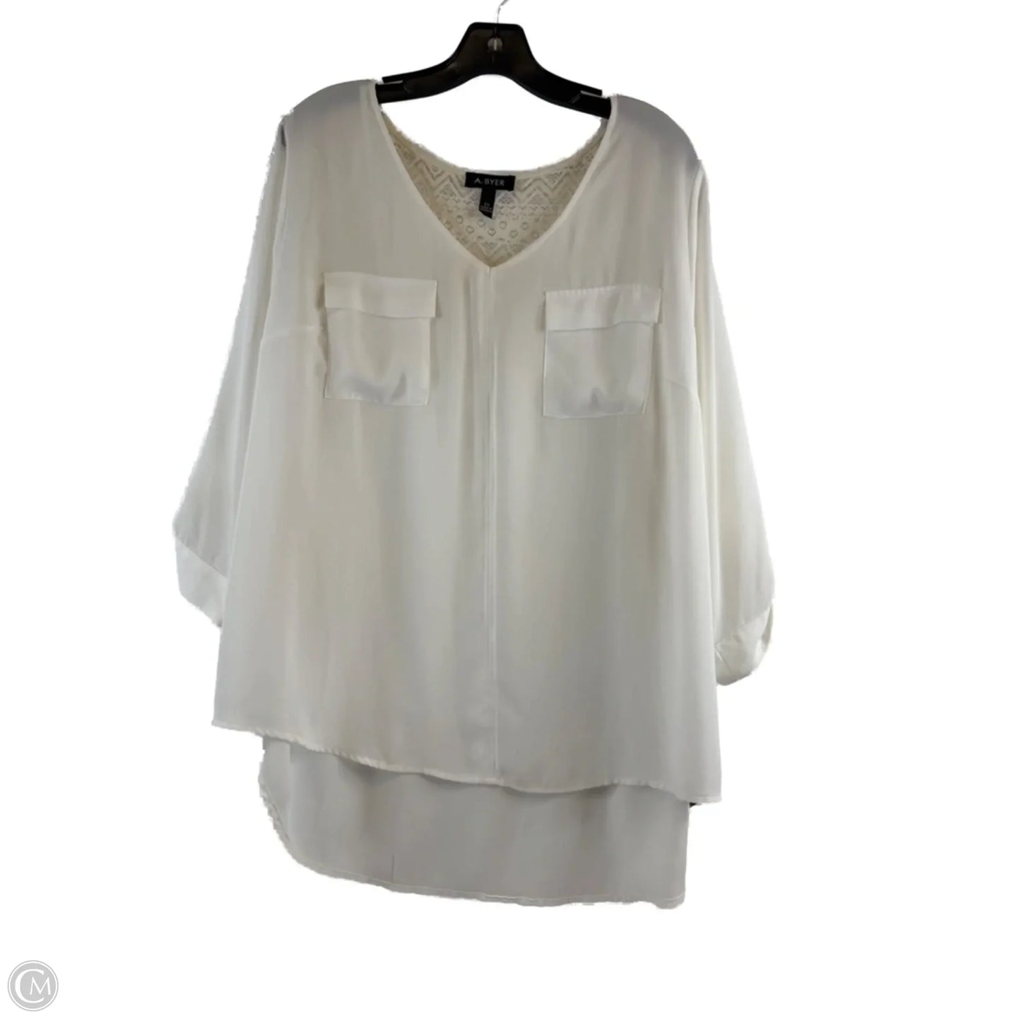 Top Long Sleeve By Avenue In Red, Size: Xl