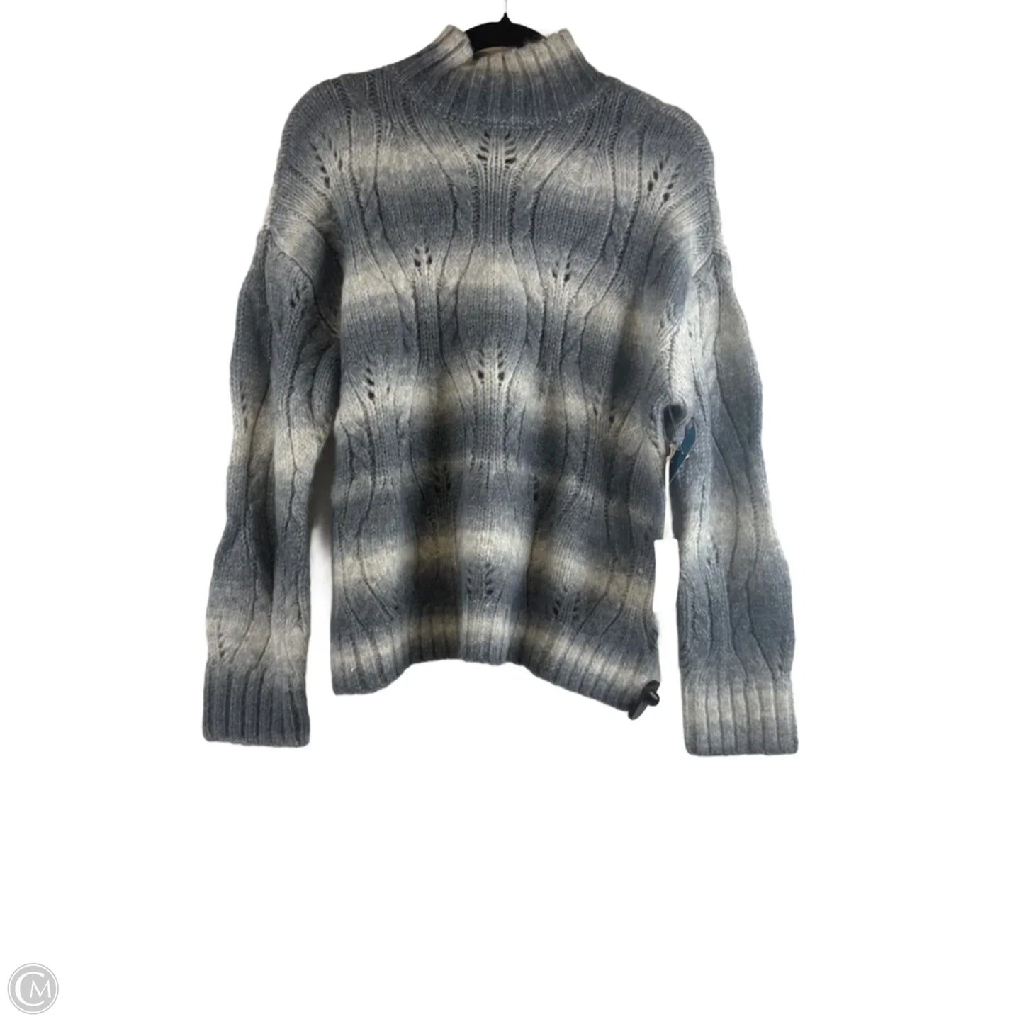Sweater By Ana In Grey & White, Size: S