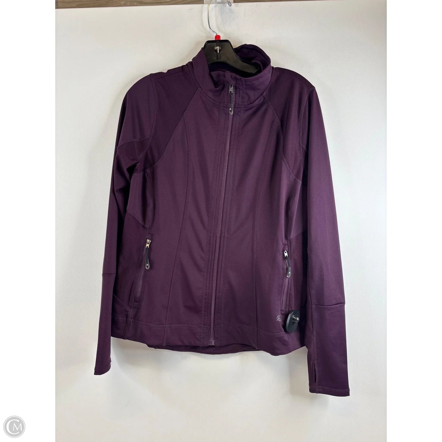 Athletic Jacket By Kyodan In Maroon, Size: L