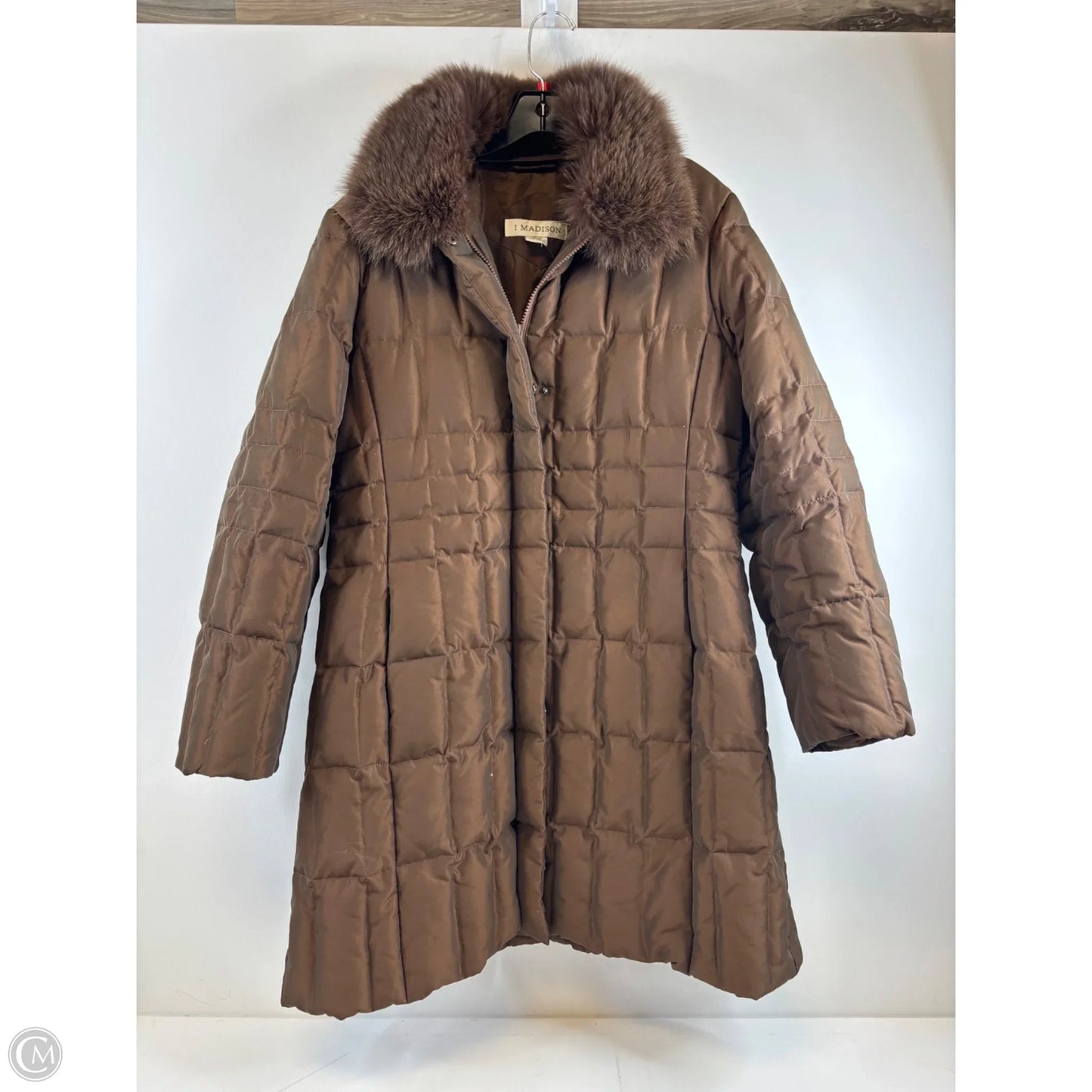 Coat Puffer & Quilted By Clothes Mentor In Brown, Size: L