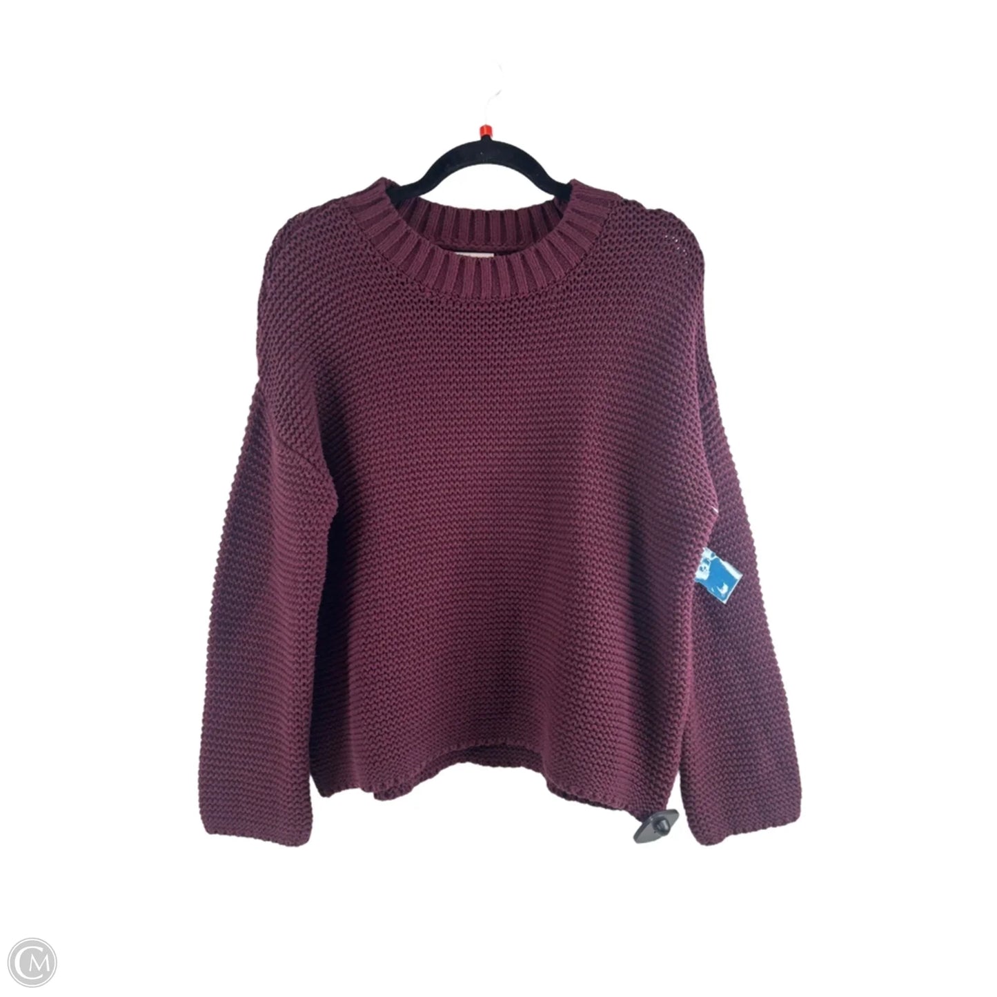 Sweater By Clothes Mentor In Maroon, Size: M
