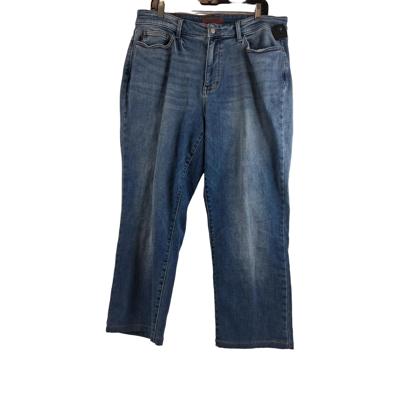 Jeans Straight By Judy Blue In Blue Denim, Size: 18
