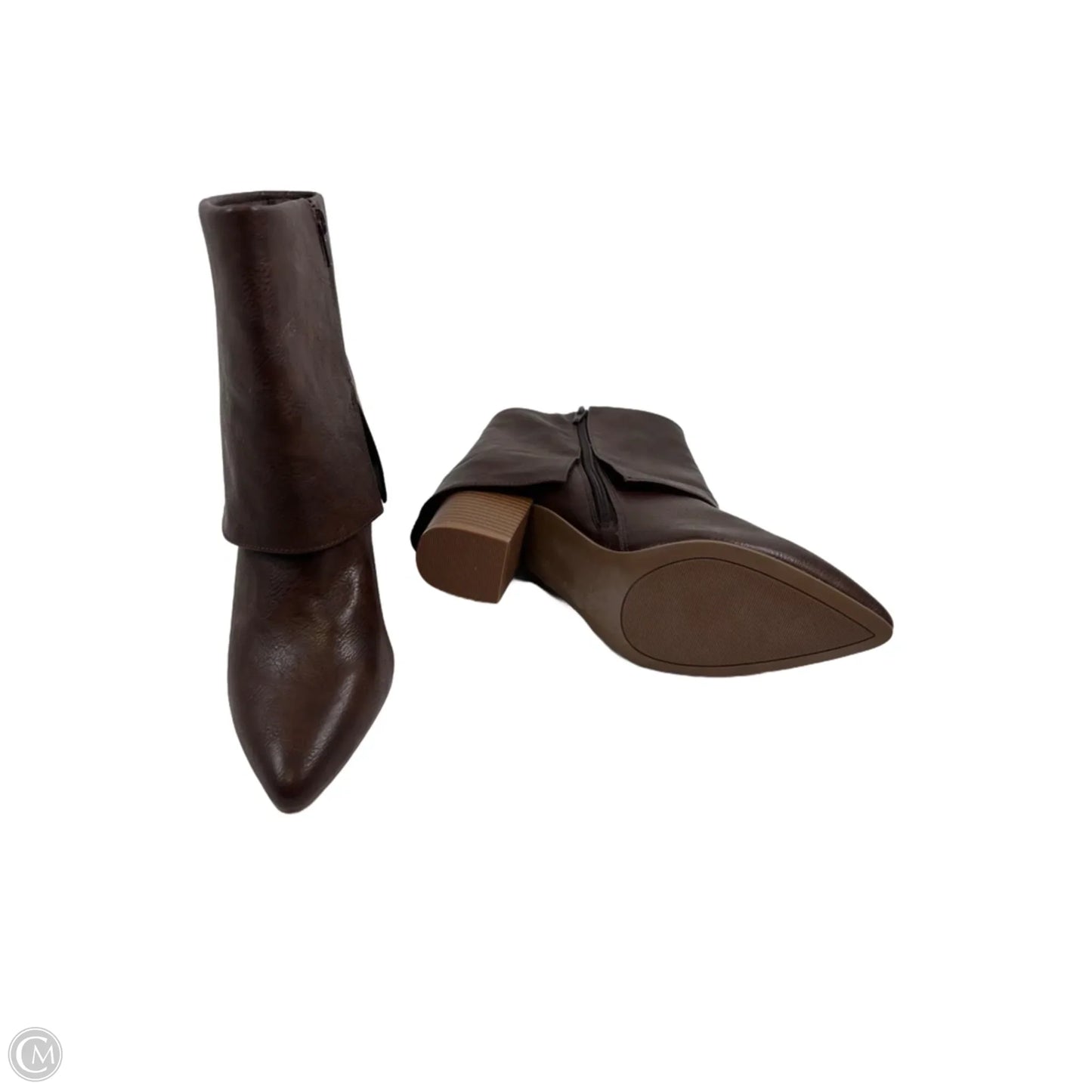 Boots Ankle Heels By Sonoma In Brown, Size: 9