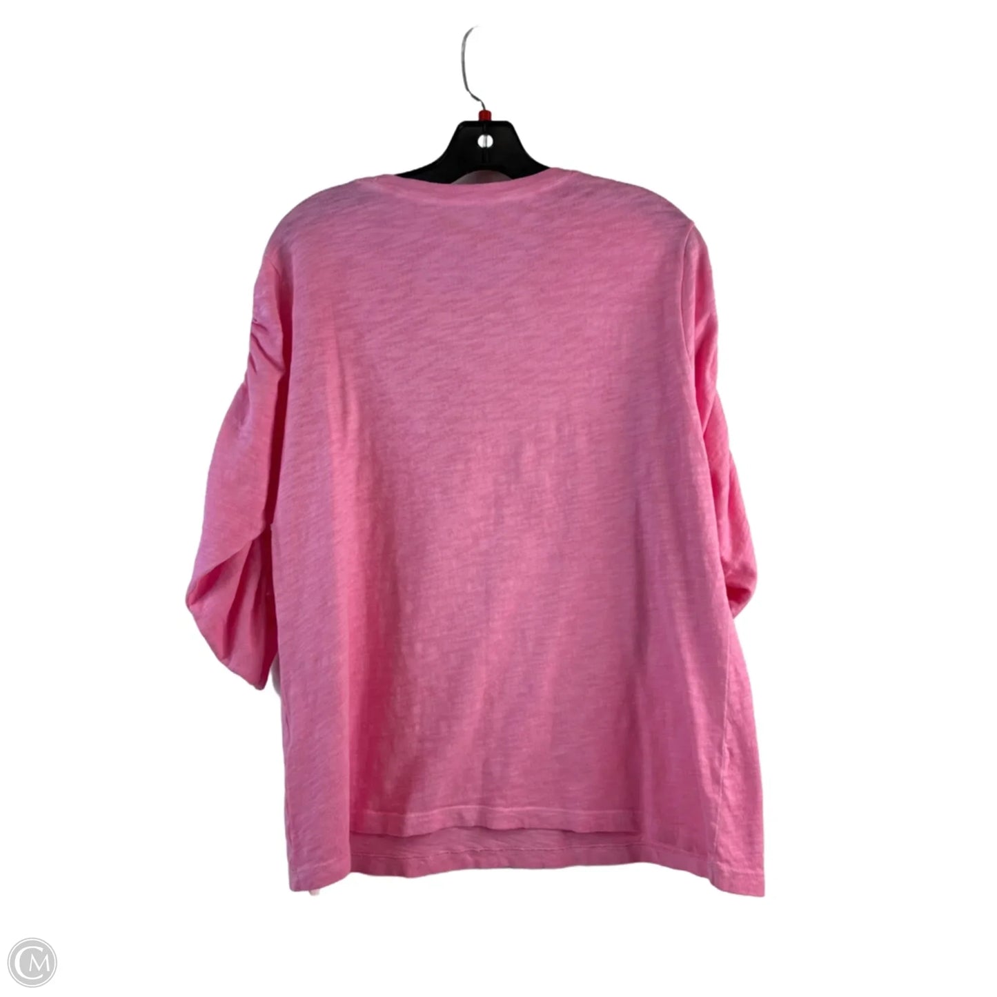 Top Short Sleeve By Elliott Lauren In Pink, Size: L