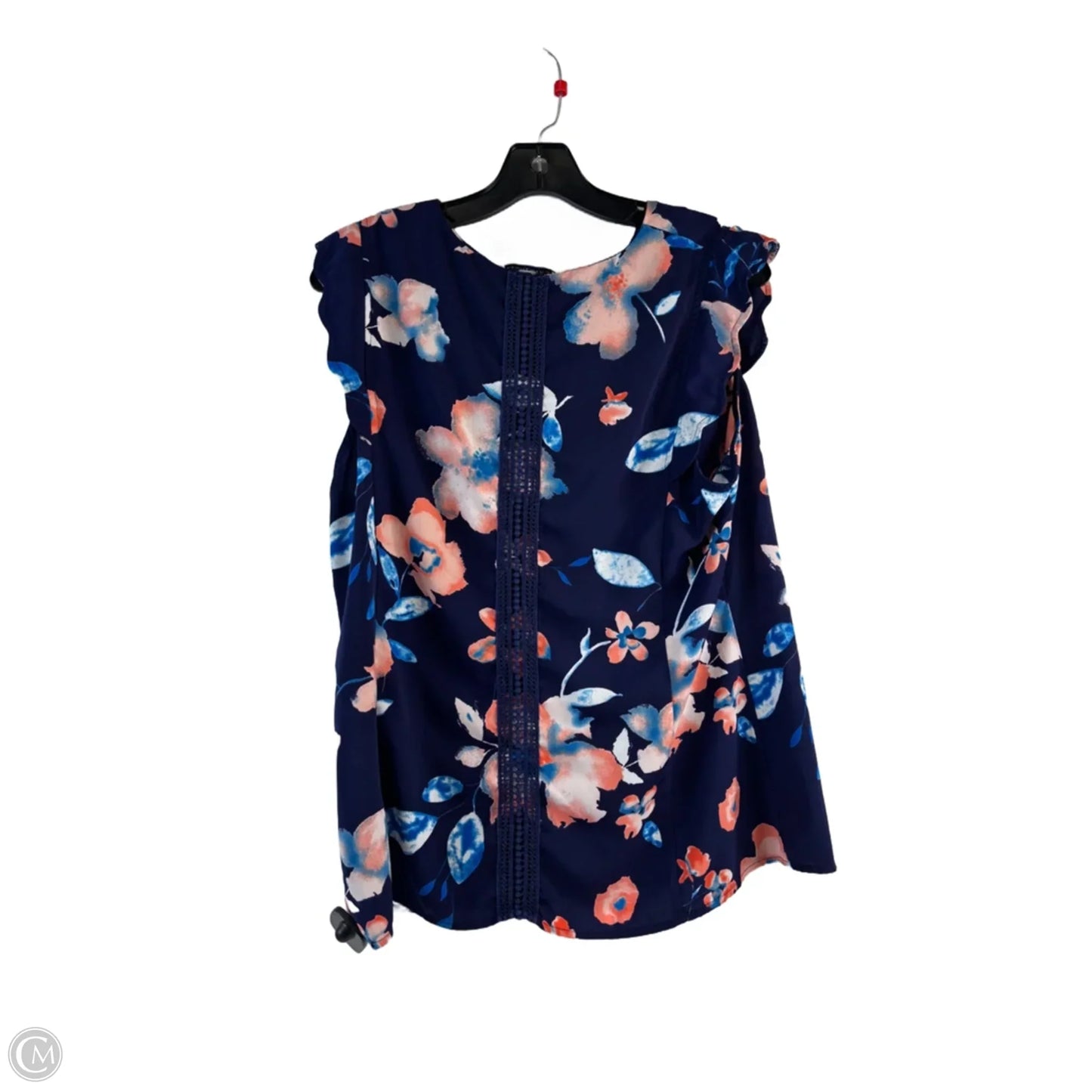 Top Short Sleeve By 41 Hawthorn In Blue & Orange, Size: L