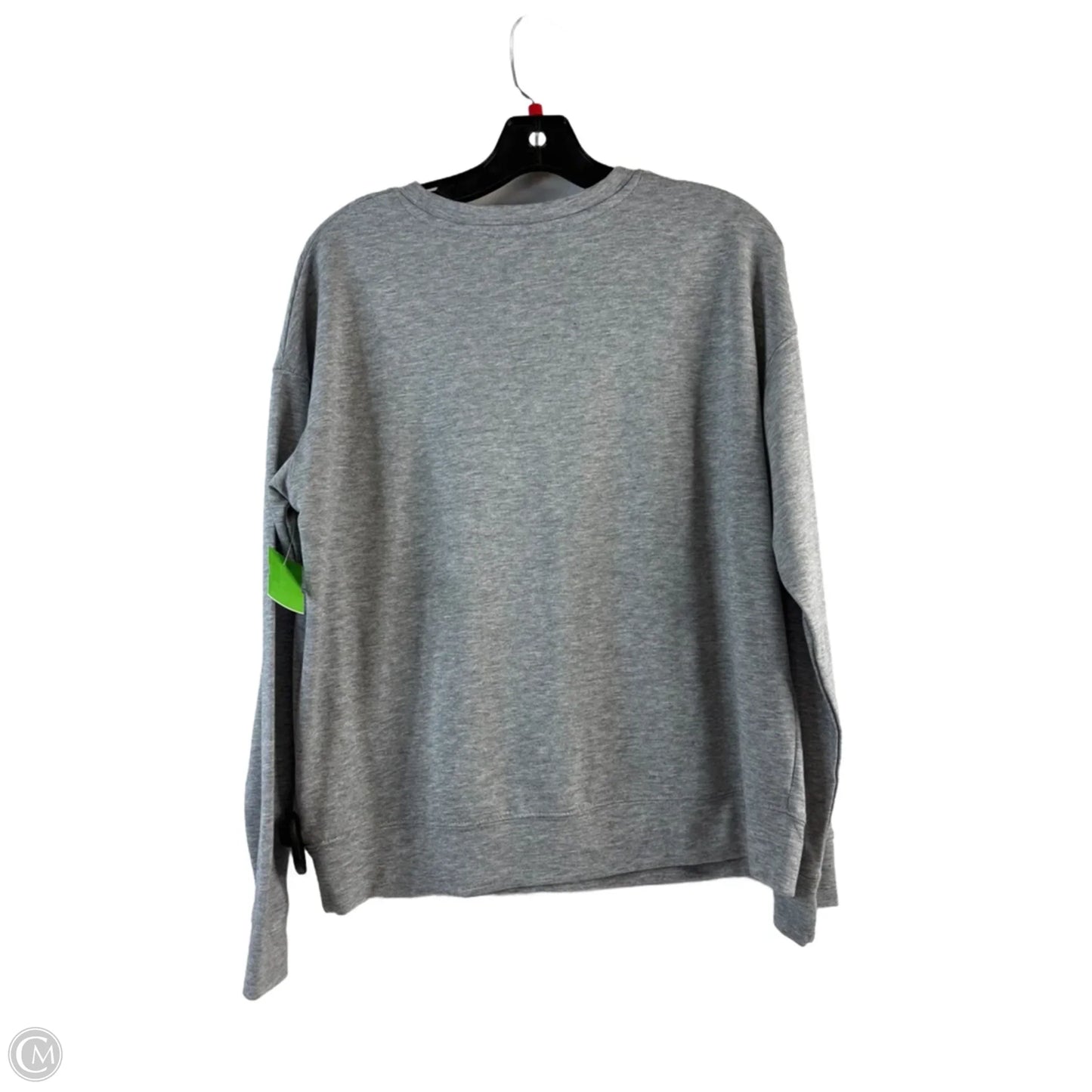 Top Long Sleeve Basic By Clothes Mentor In Grey & Red, Size: M